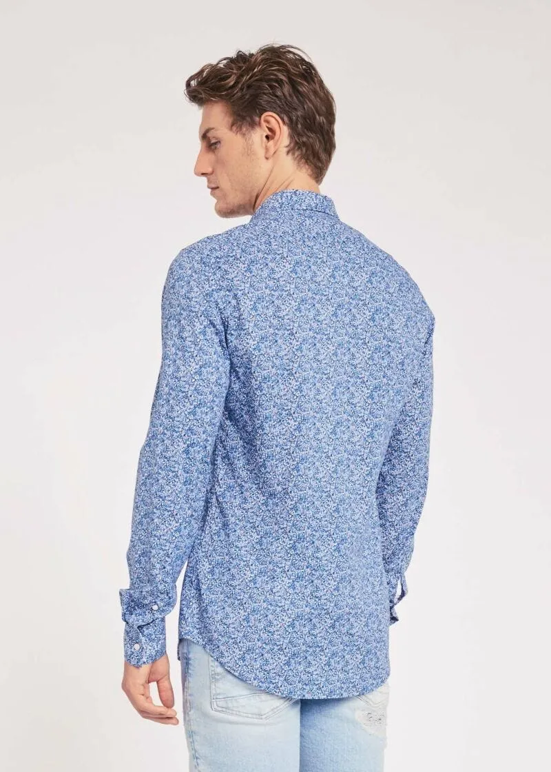 Camicia in cotone floreale