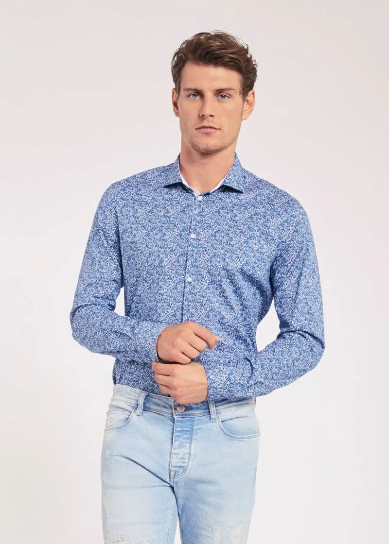 Camicia in cotone floreale