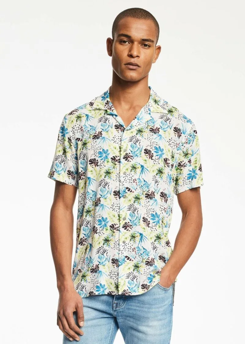 Camicia in viscosa con stampa