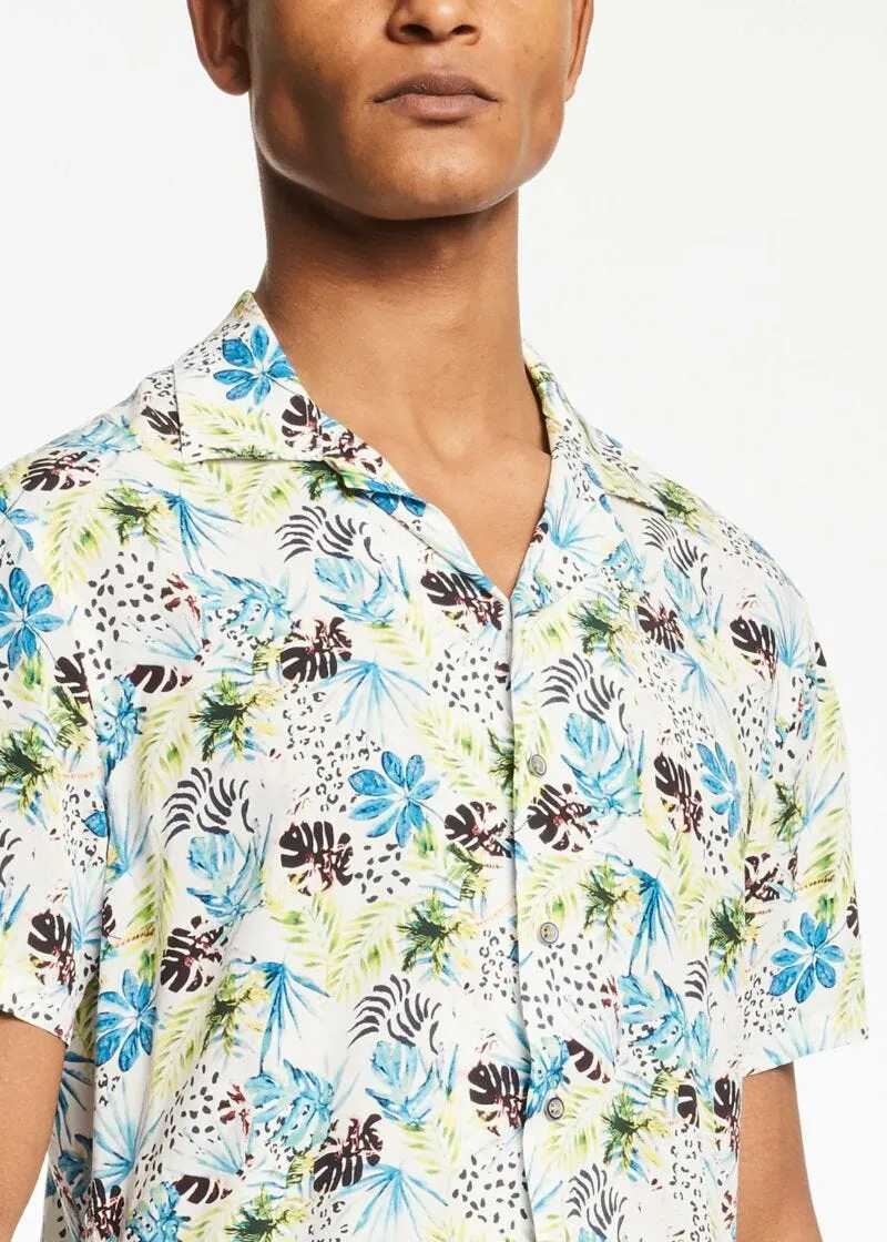 Camicia in viscosa con stampa