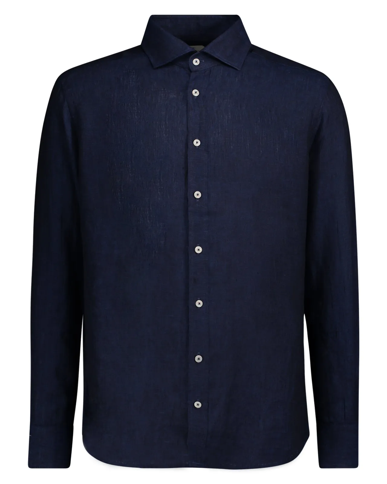 Camicia Simo lino blu scuro