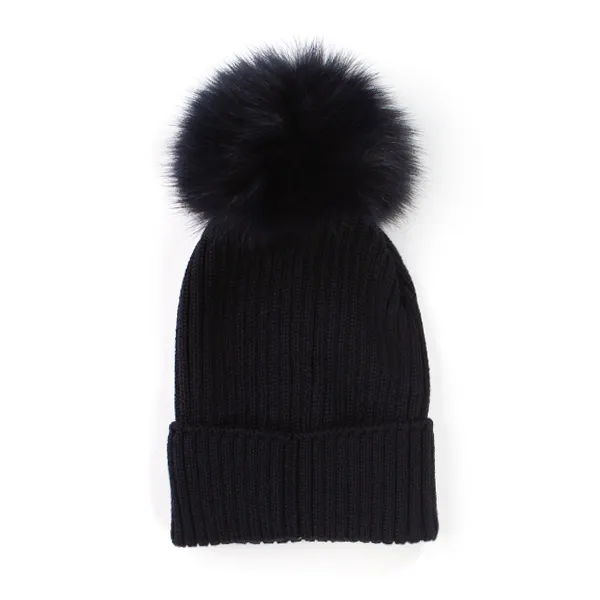 Cappello Blu Lana Bambina