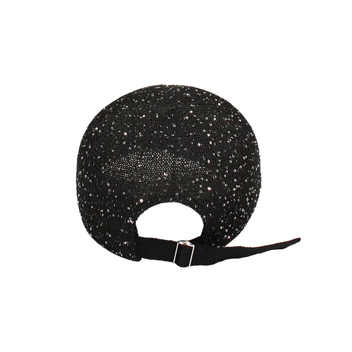 Cappello nero in rafia