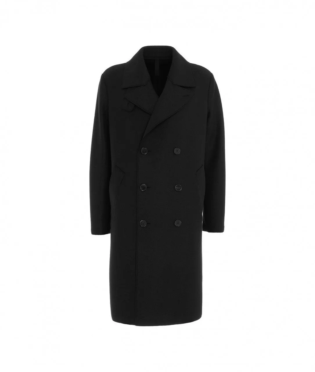 Cappotto a doppiopetto nero nero