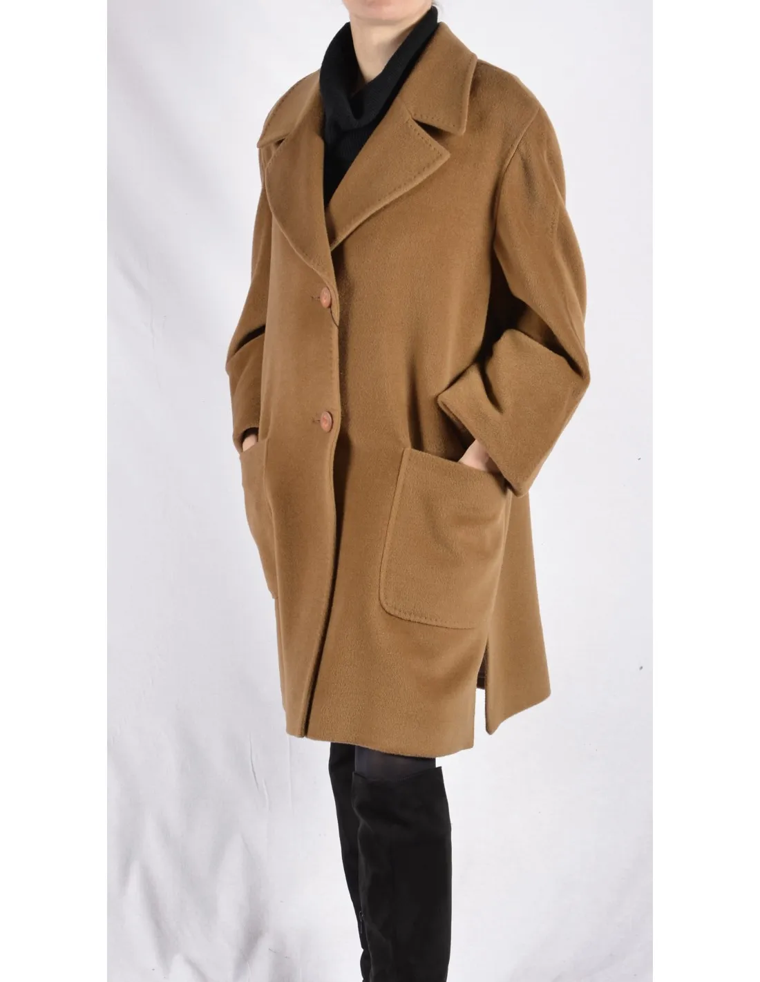 Cappotto Donna in lana Mod Bianca Beige