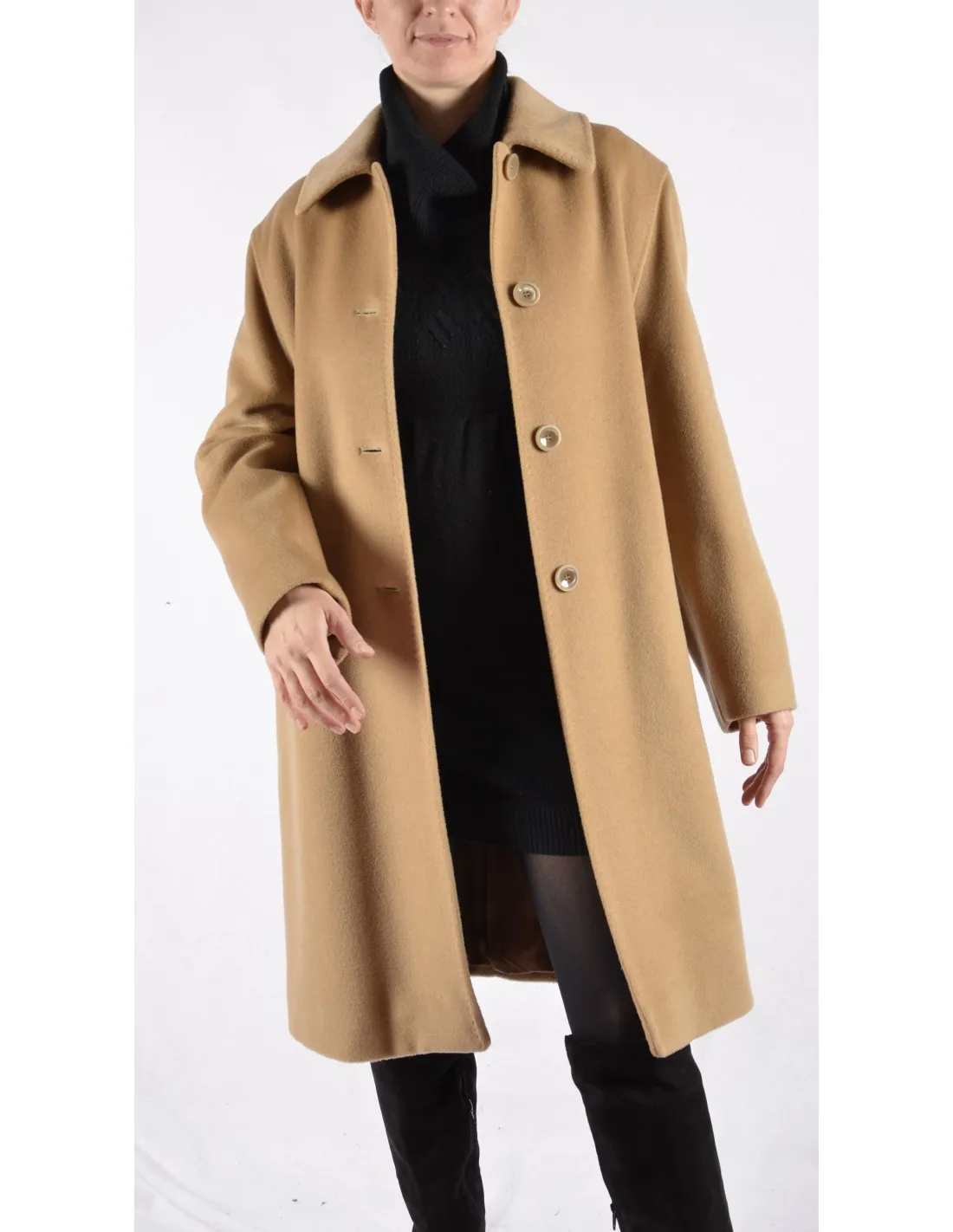 Cappotto Donna in lana Mod Gaia Beige