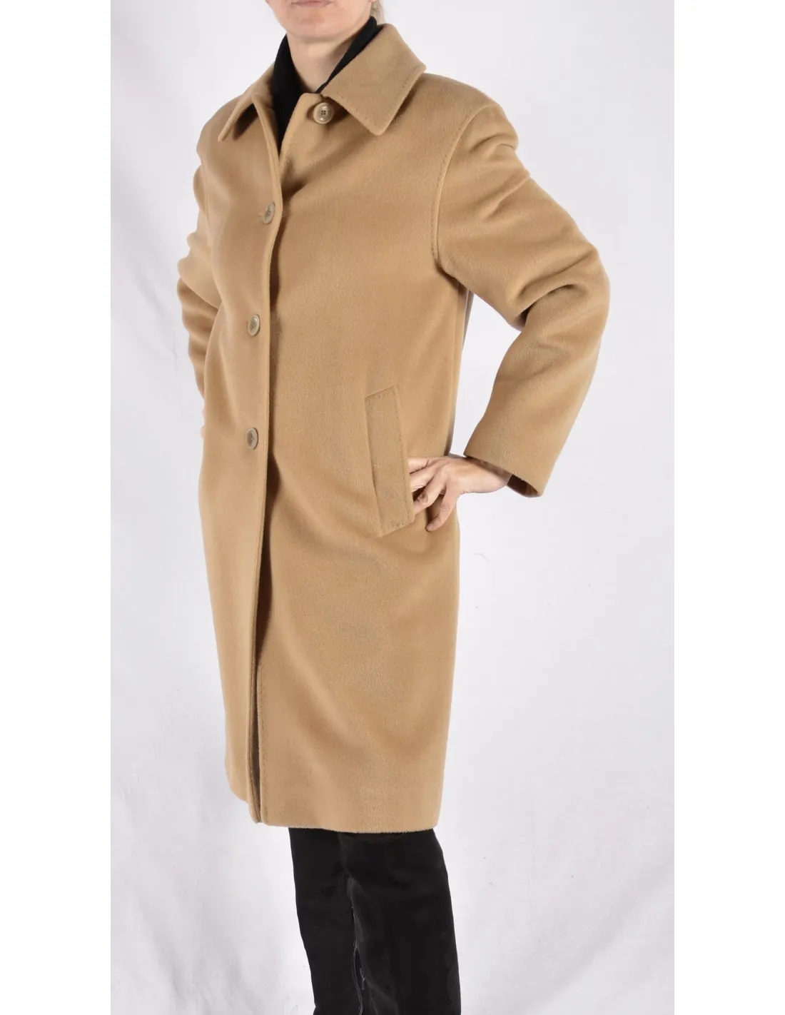 Cappotto Donna in lana Mod Gaia Beige