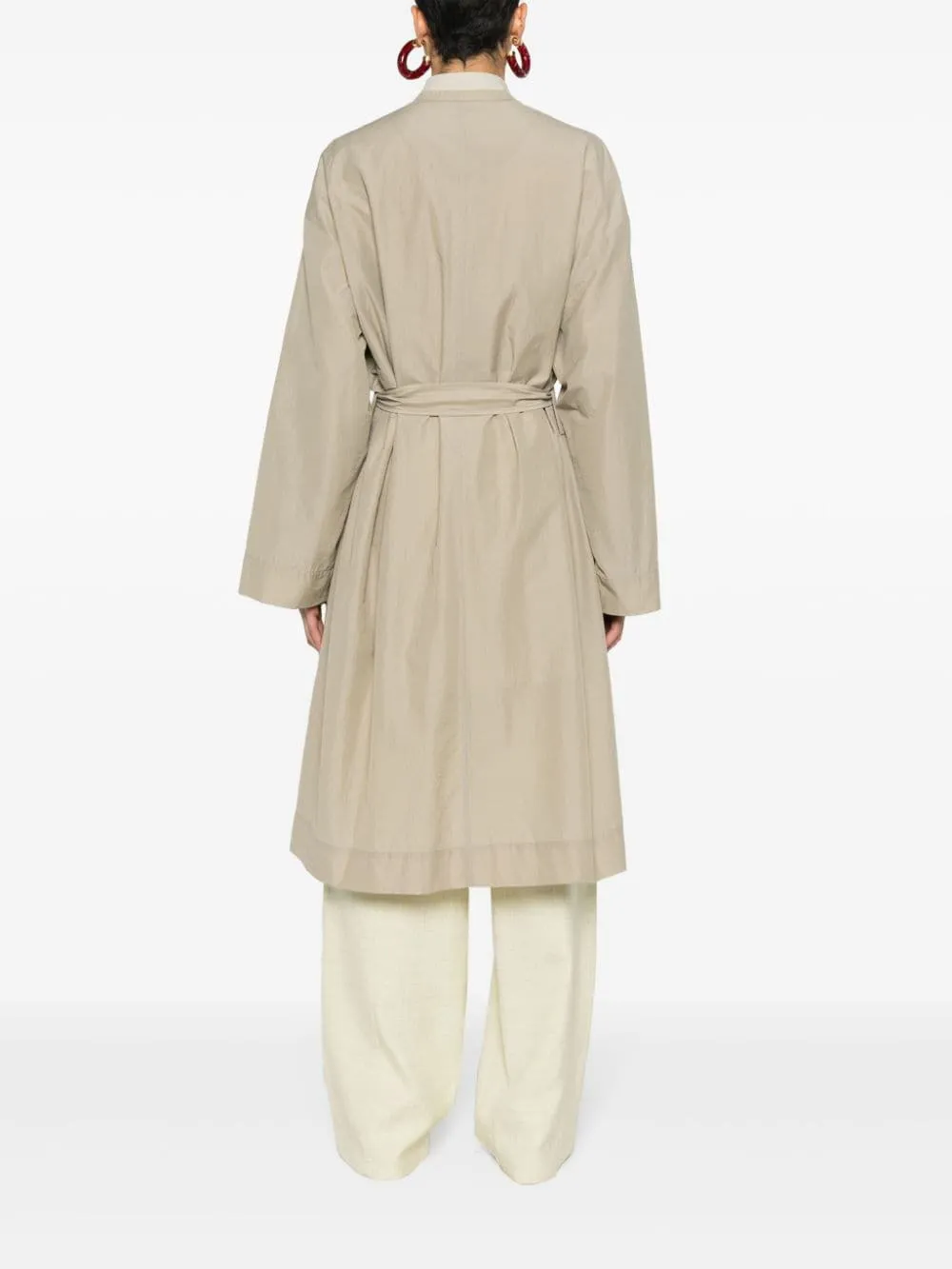 Cappotto doppiopetto in grigio - donna