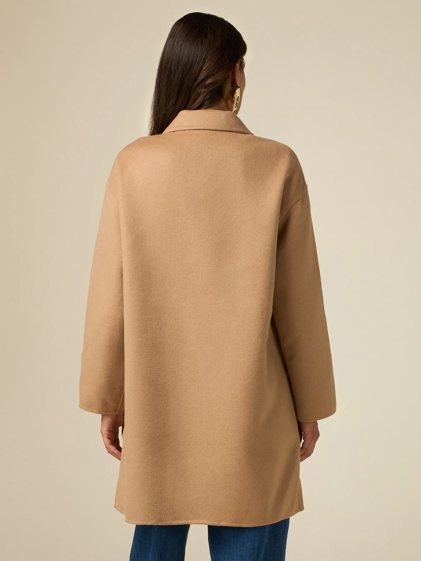 Cappotto doppiopetto misto lana
