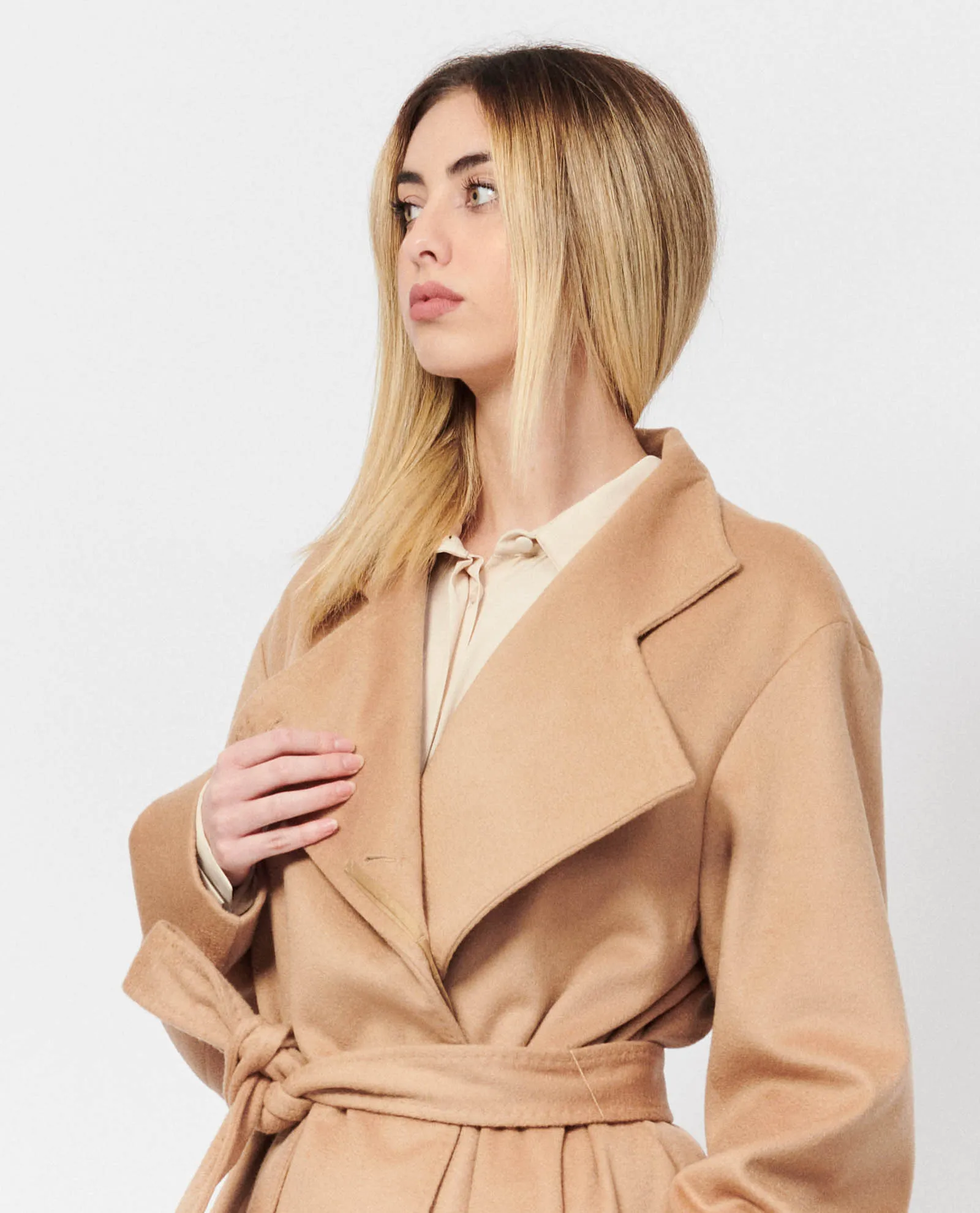 Cappotto formale in misto lana doppiopetto