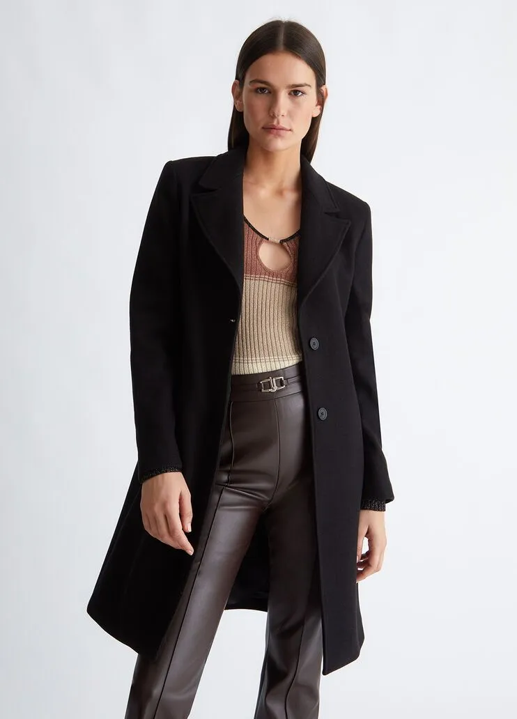 Cappotto in misto lana liu jo