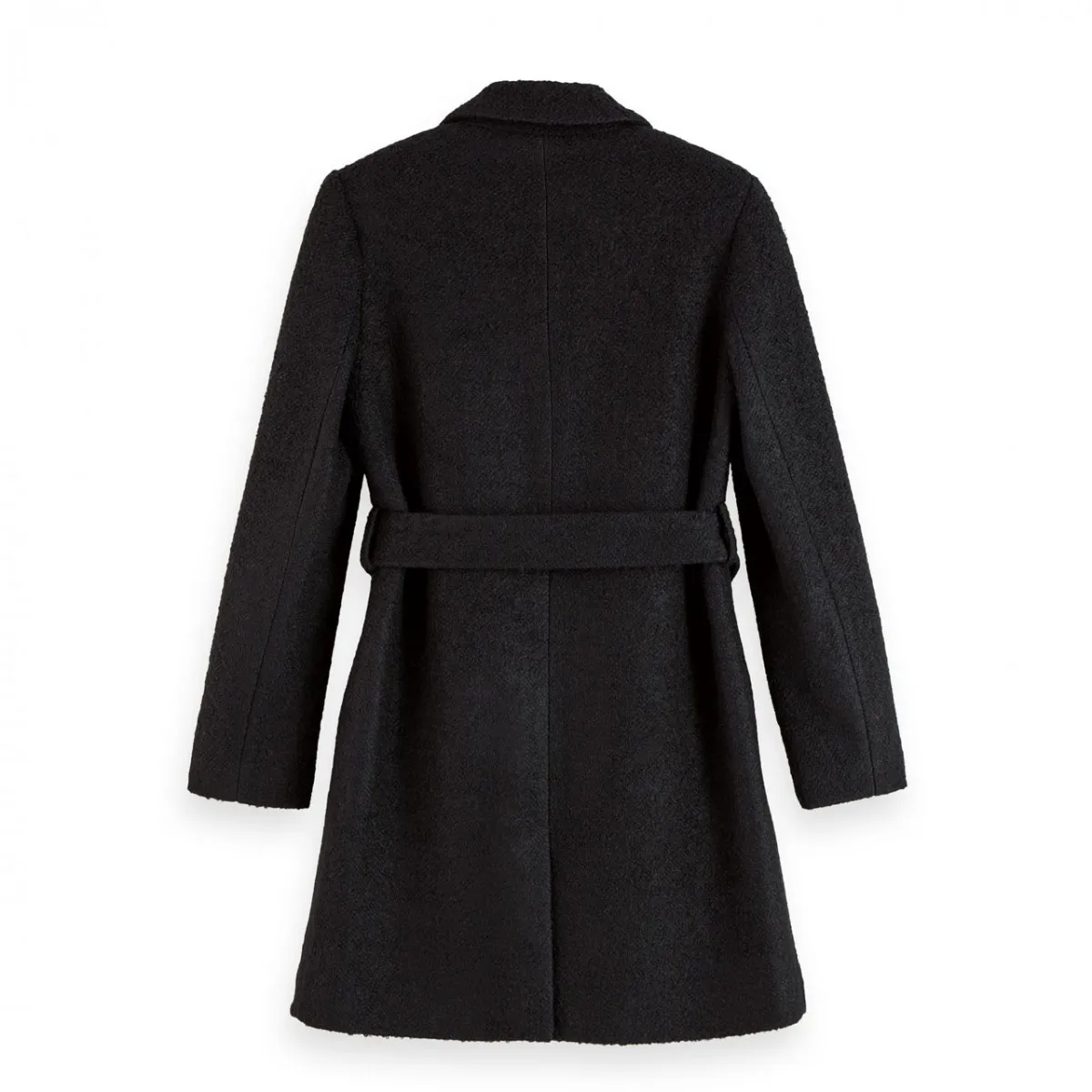 Cappotto In Misto Lana, Nero