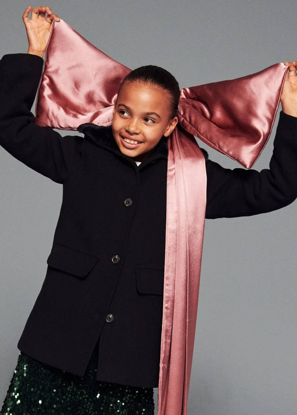 Cappotto lana collo pelliccia