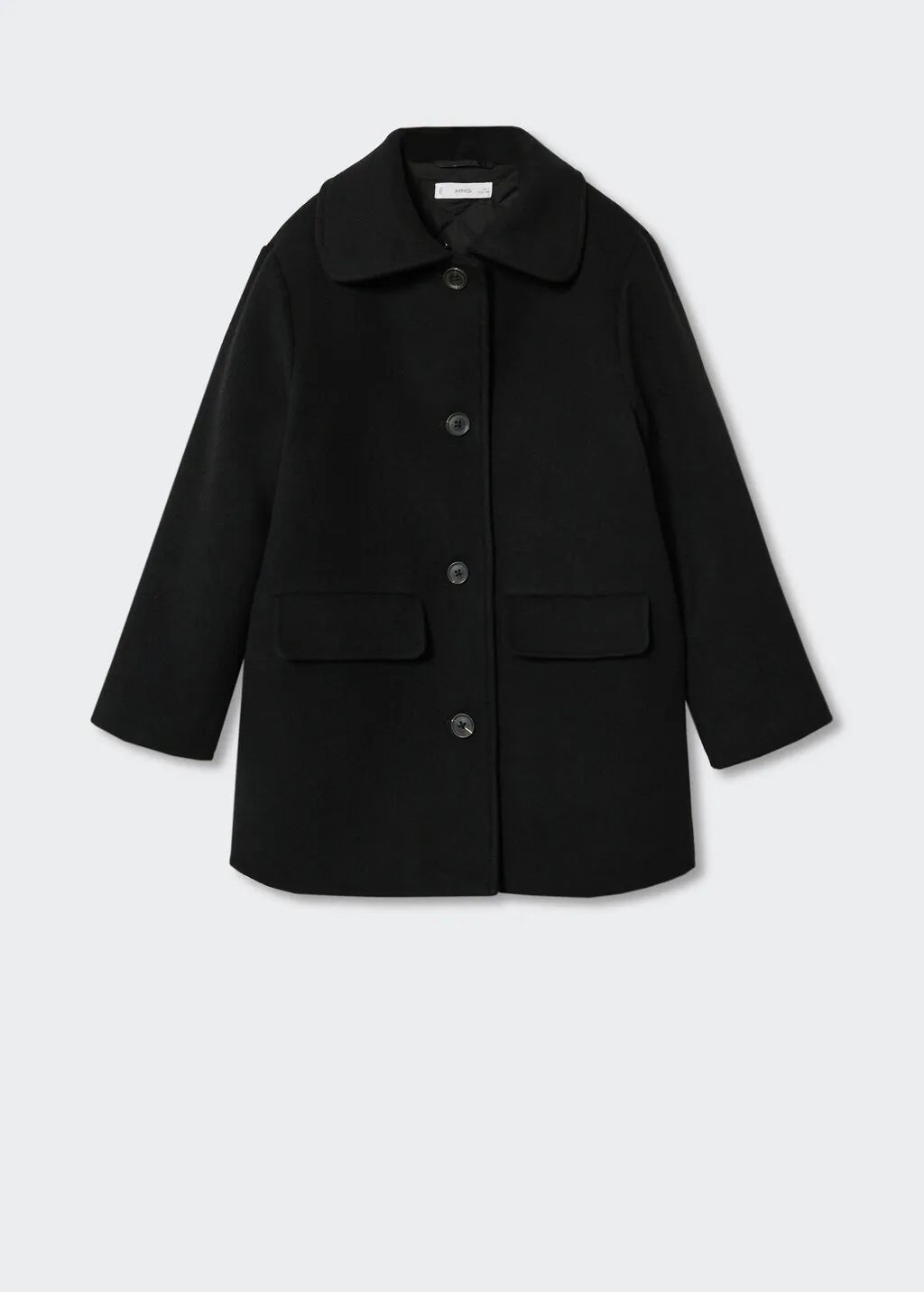 Cappotto lana collo pelliccia