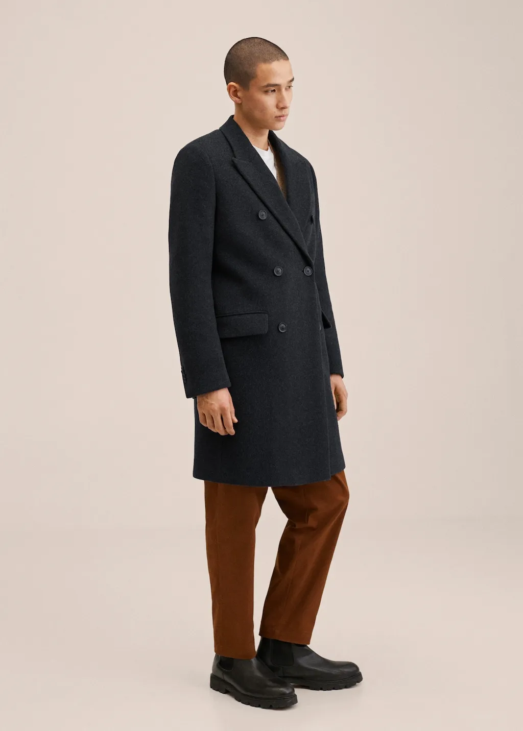 Cappotto lana incrociato