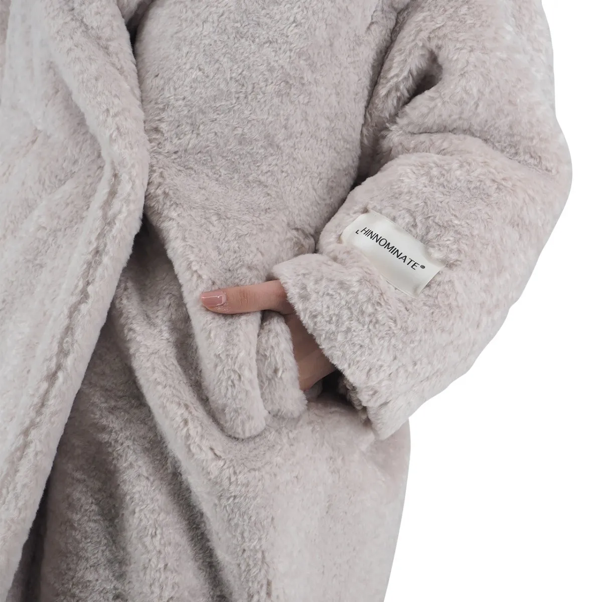 Cappotto Over Doppiopetto Eco Fur