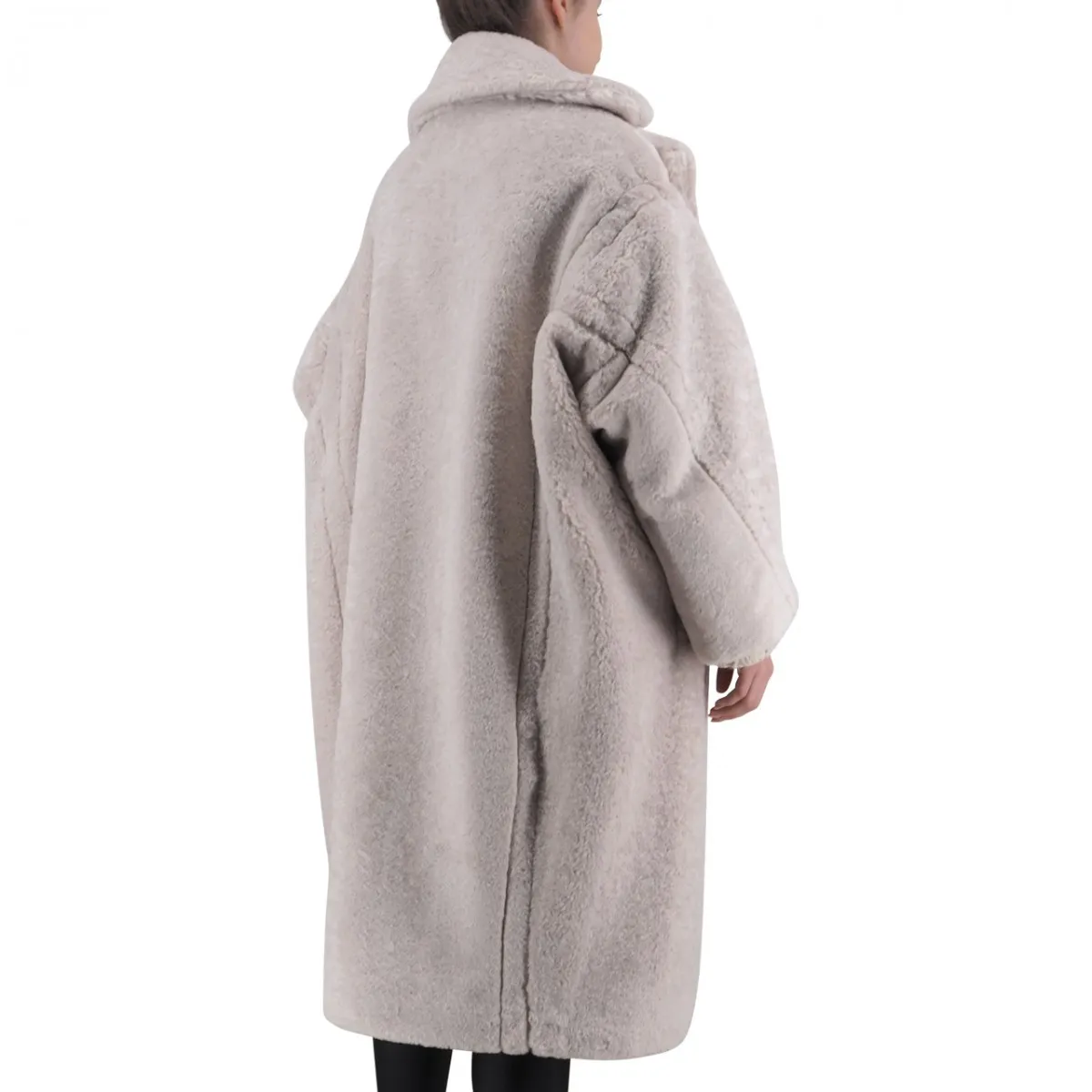 Cappotto Over Doppiopetto Eco Fur