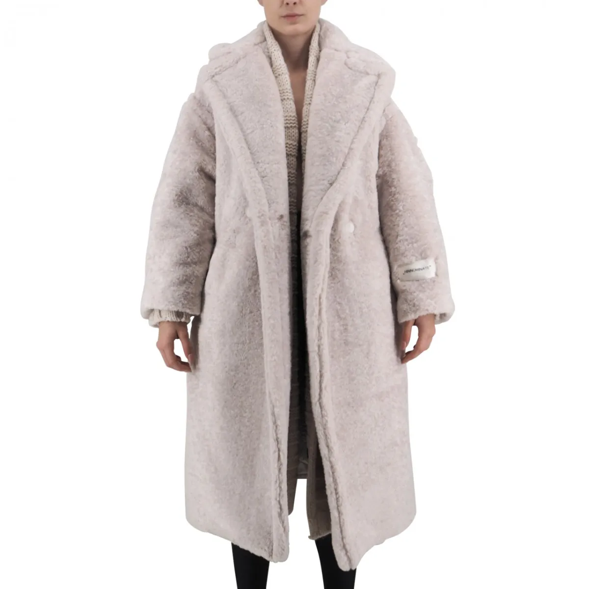 Cappotto Over Doppiopetto Eco Fur