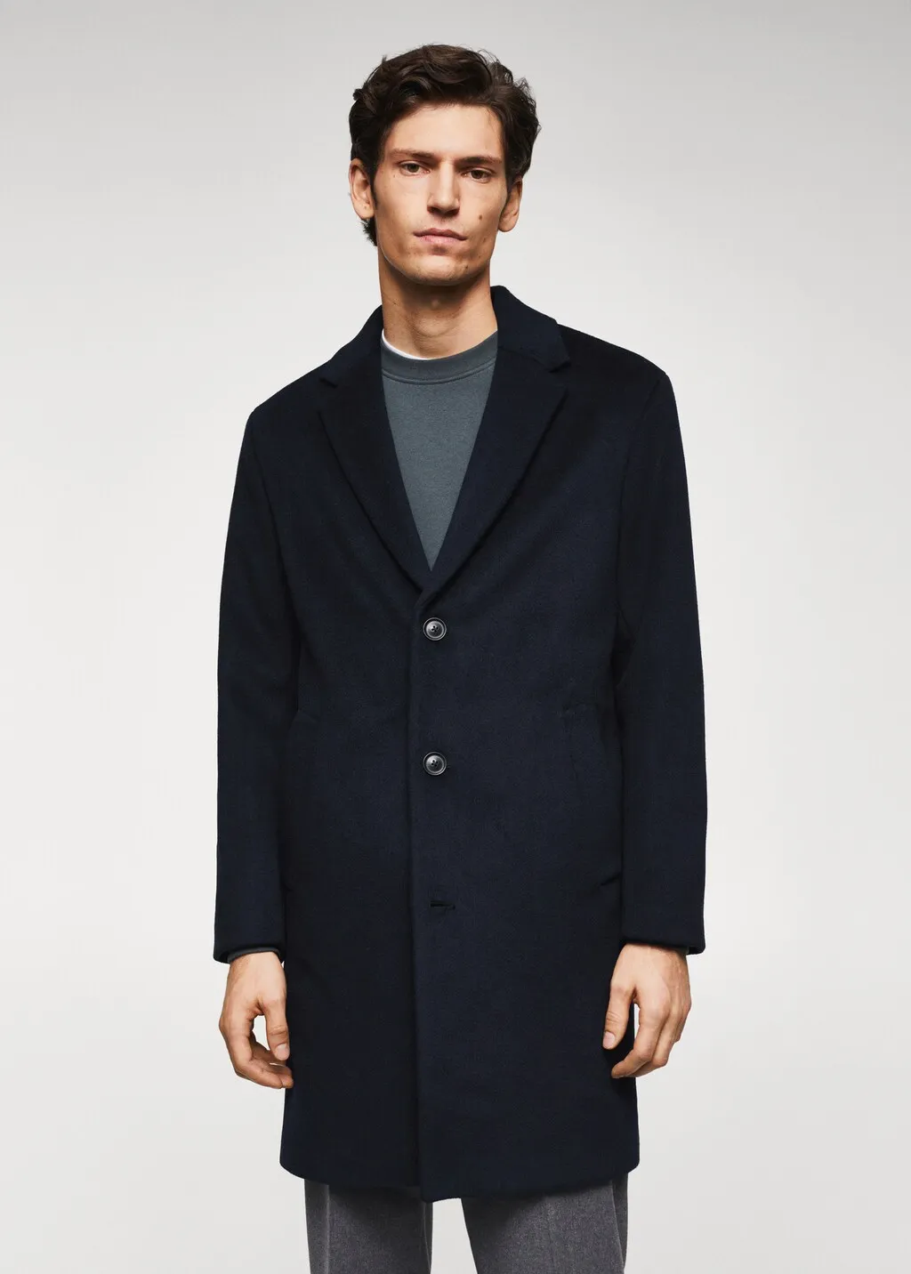 Cappotto oversize lana riciclata