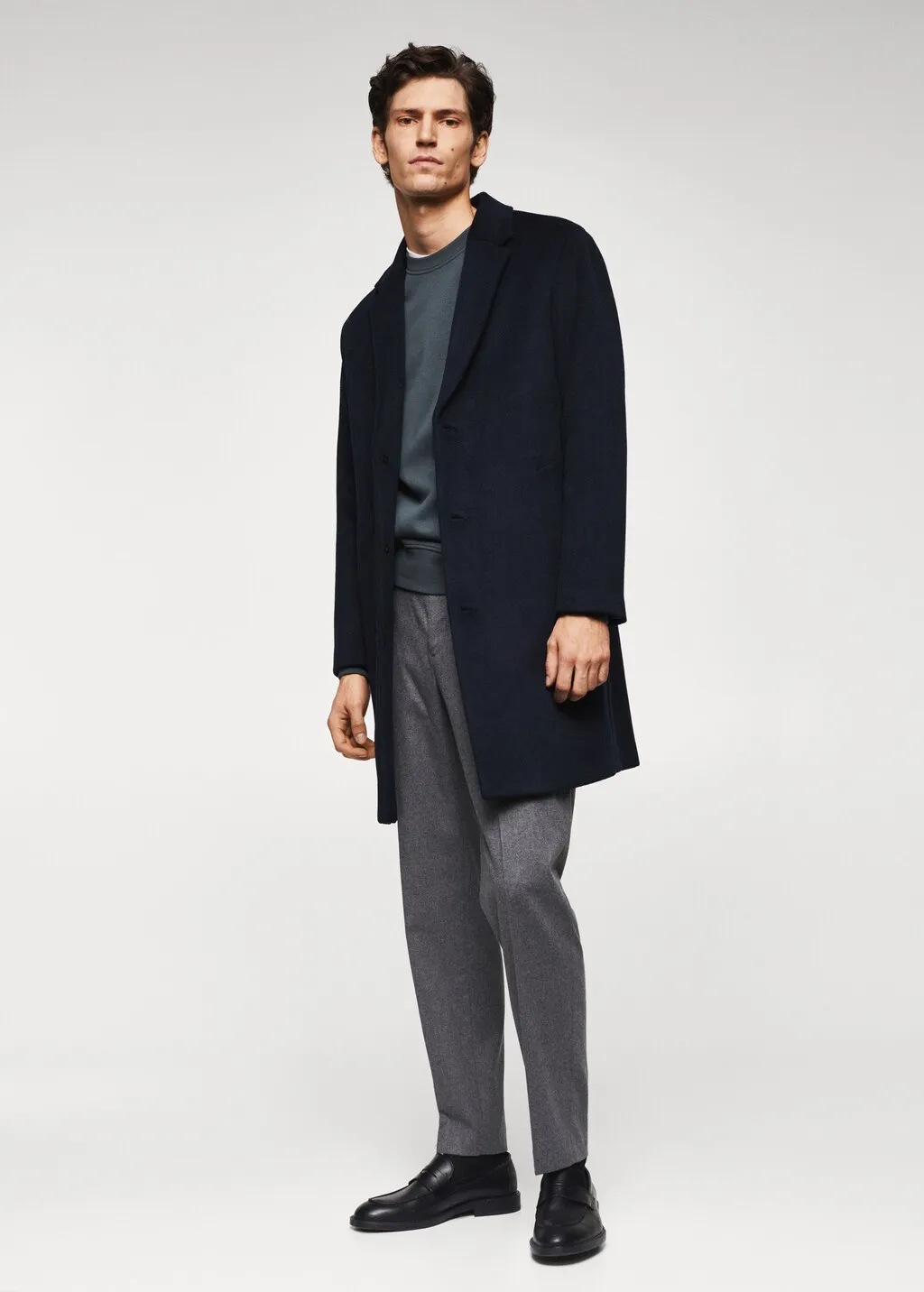 Cappotto oversize lana riciclata
