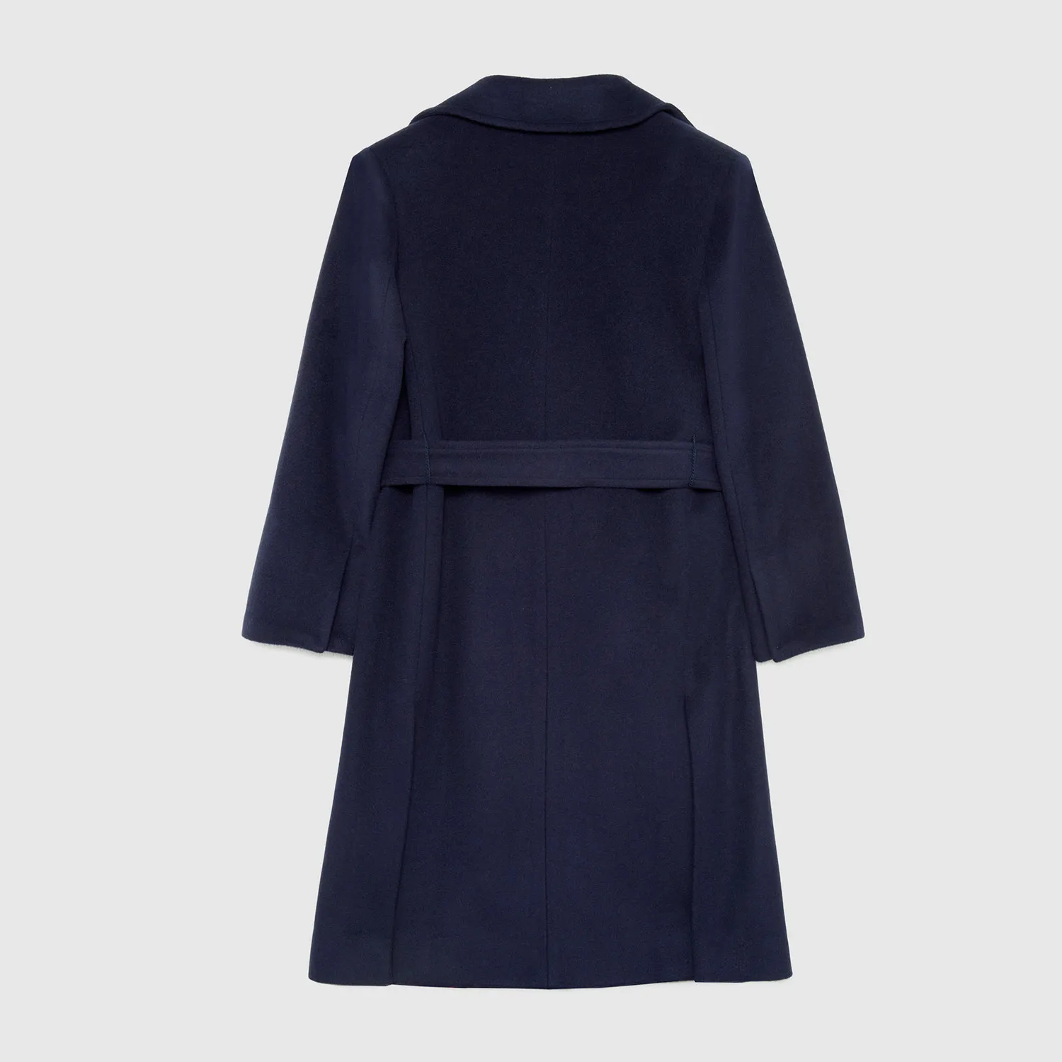 Cappotto Ragazza Blu In Pura Lana