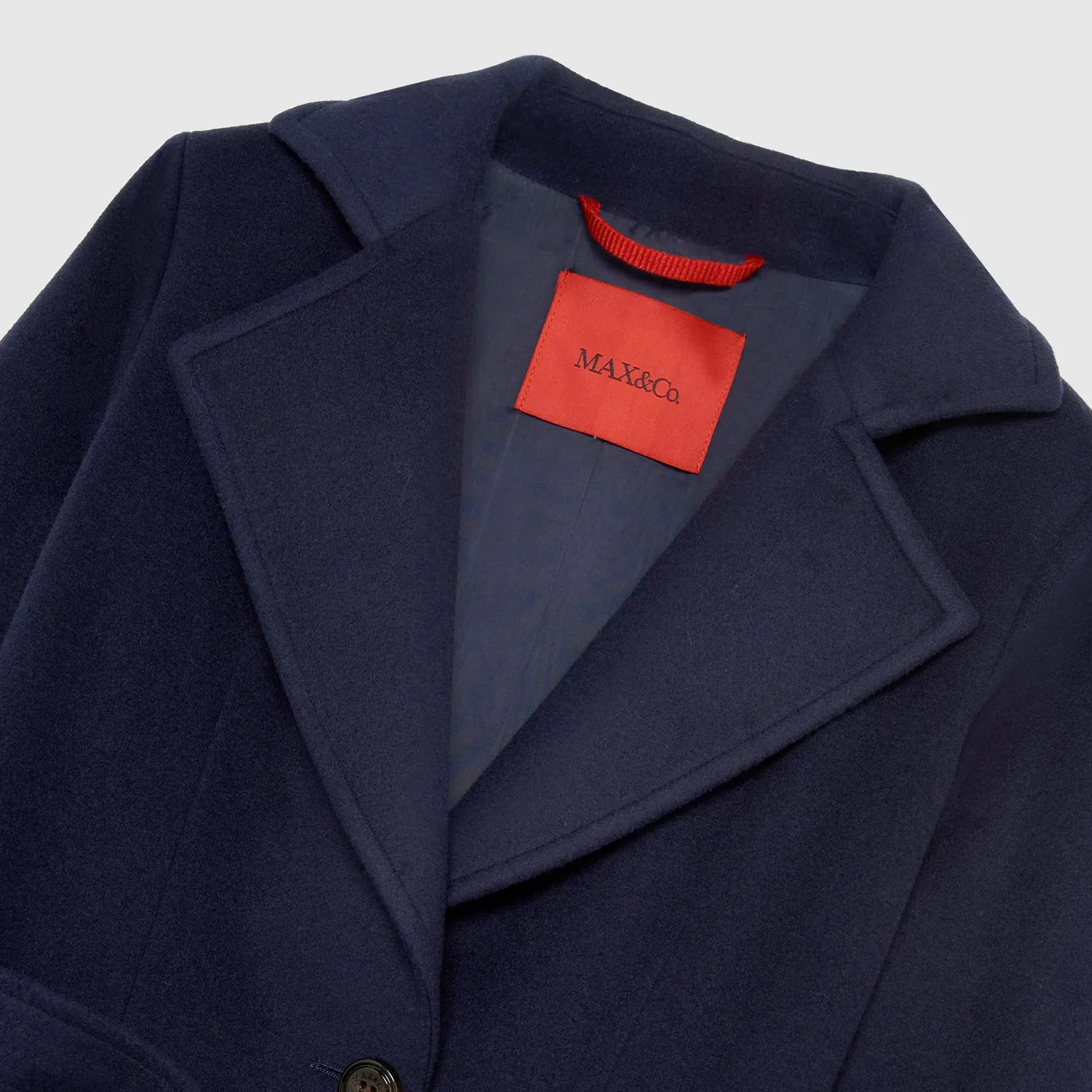 Cappotto Ragazza Blu In Pura Lana