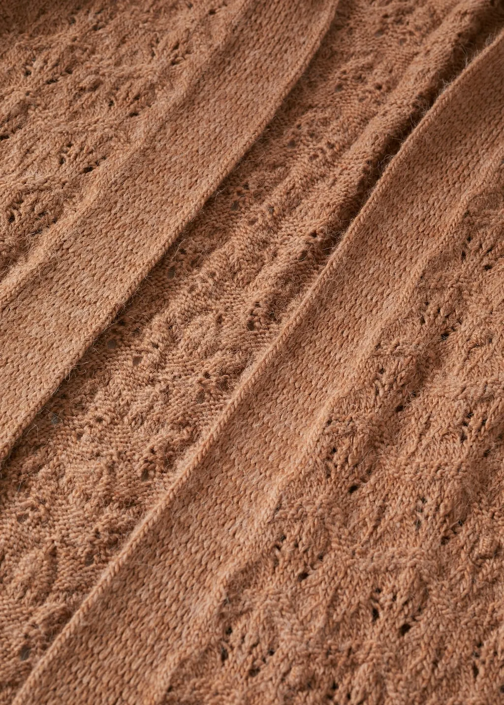 Cardigan lungo traforato
