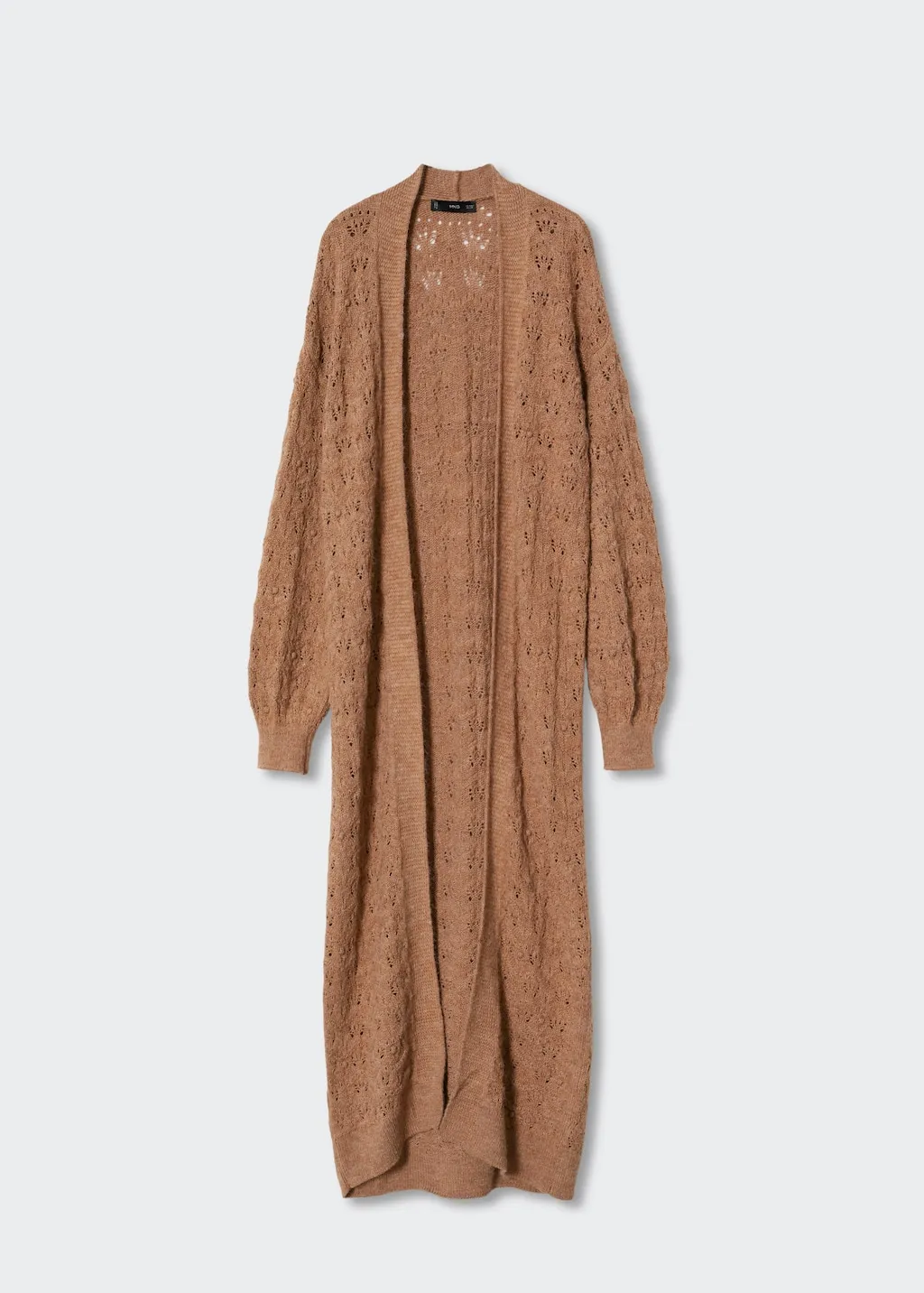 Cardigan lungo traforato