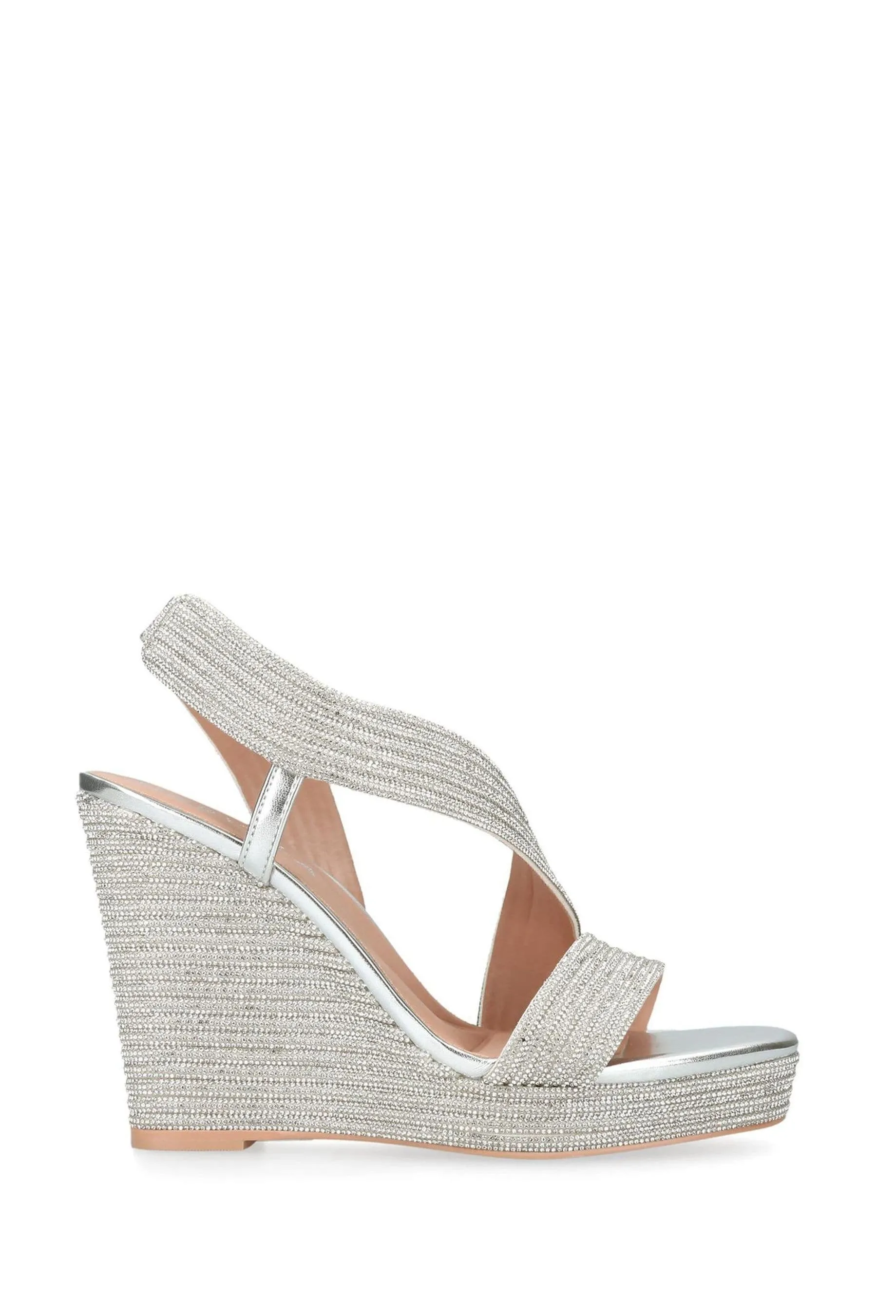 Carvela - Grigio - Chrome - Gala Jewel 110 Sandali con zeppa