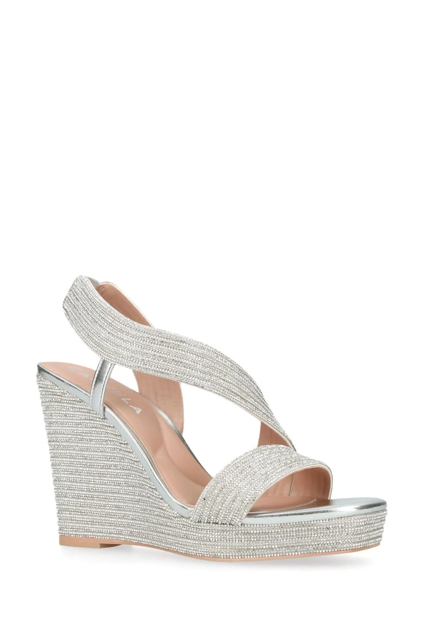 Carvela - Grigio - Chrome - Gala Jewel 110 Sandali con zeppa