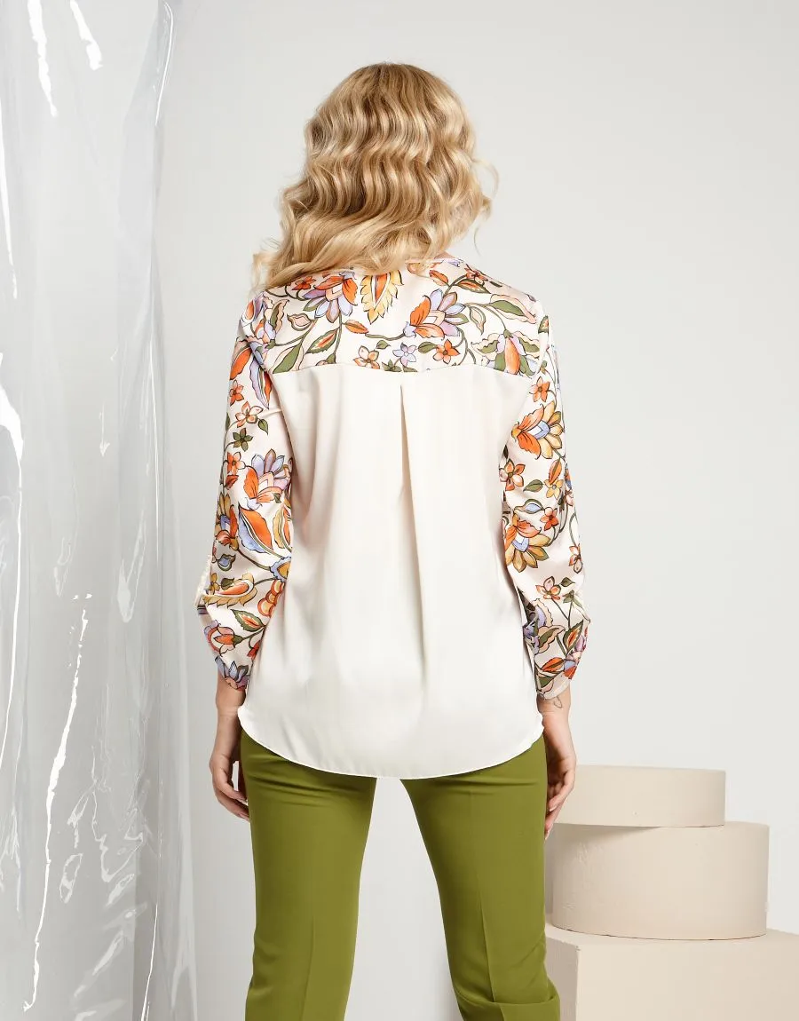 Casacca fantasia floreale