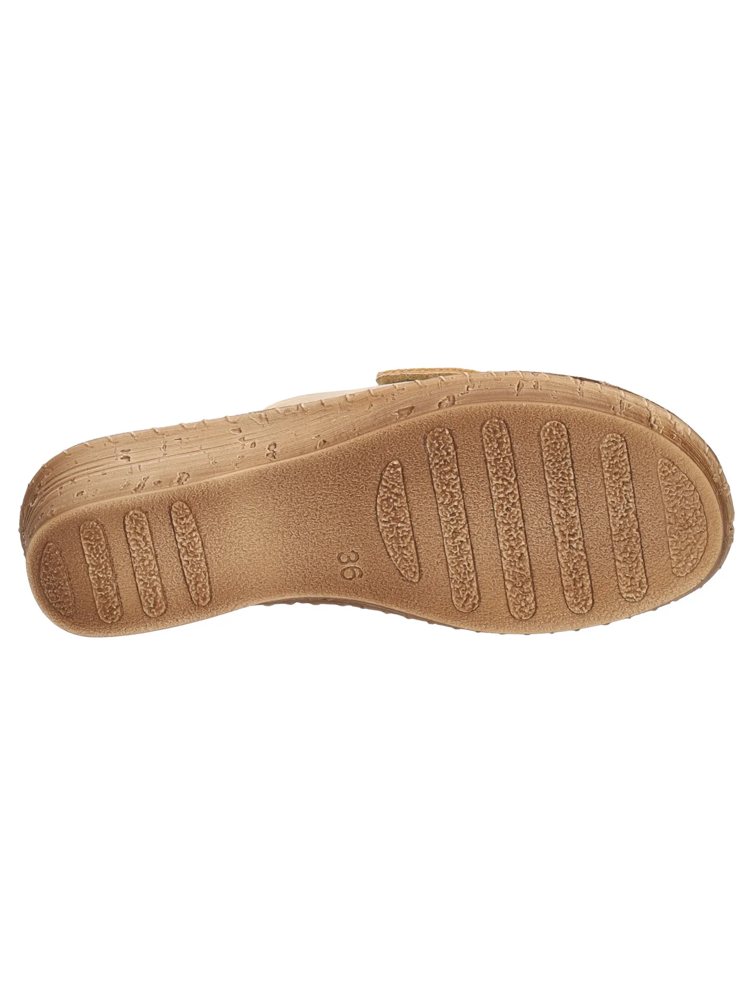 Ciabatta con zeppa Inblu da donna beige