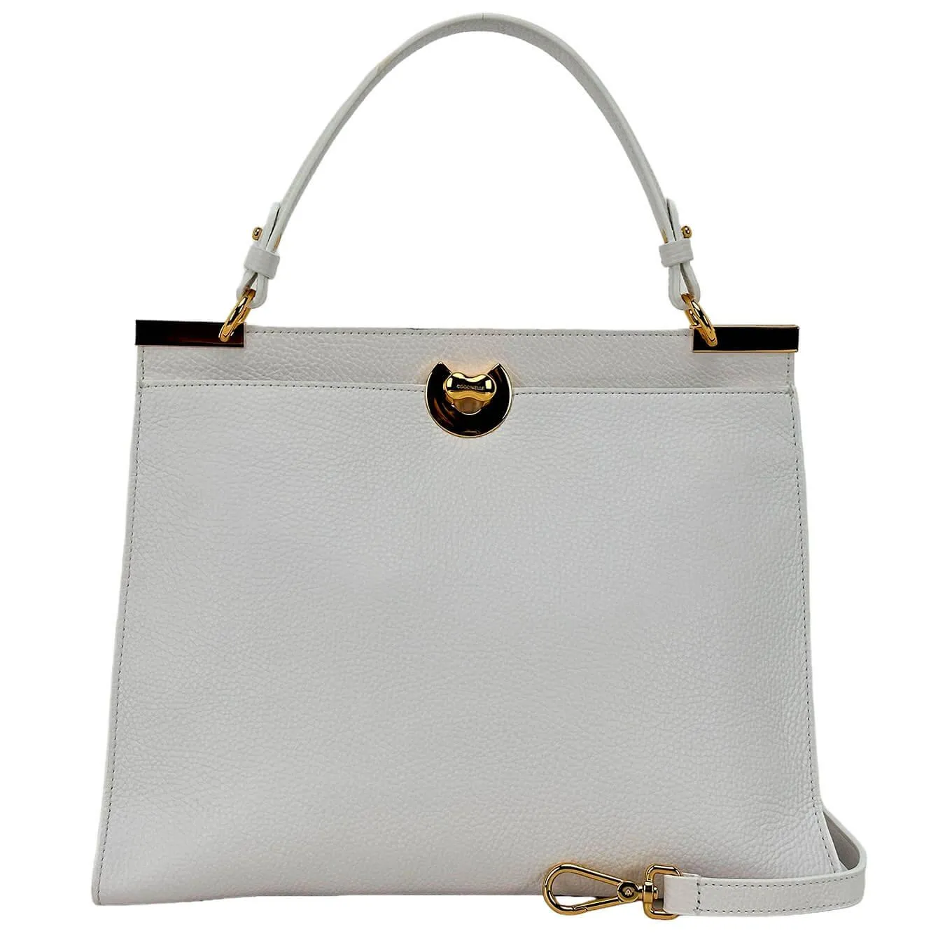 Coccinelle Binxie Borsa Donna, a Mano, Piccola, Tracolla, Pelle, Bianco