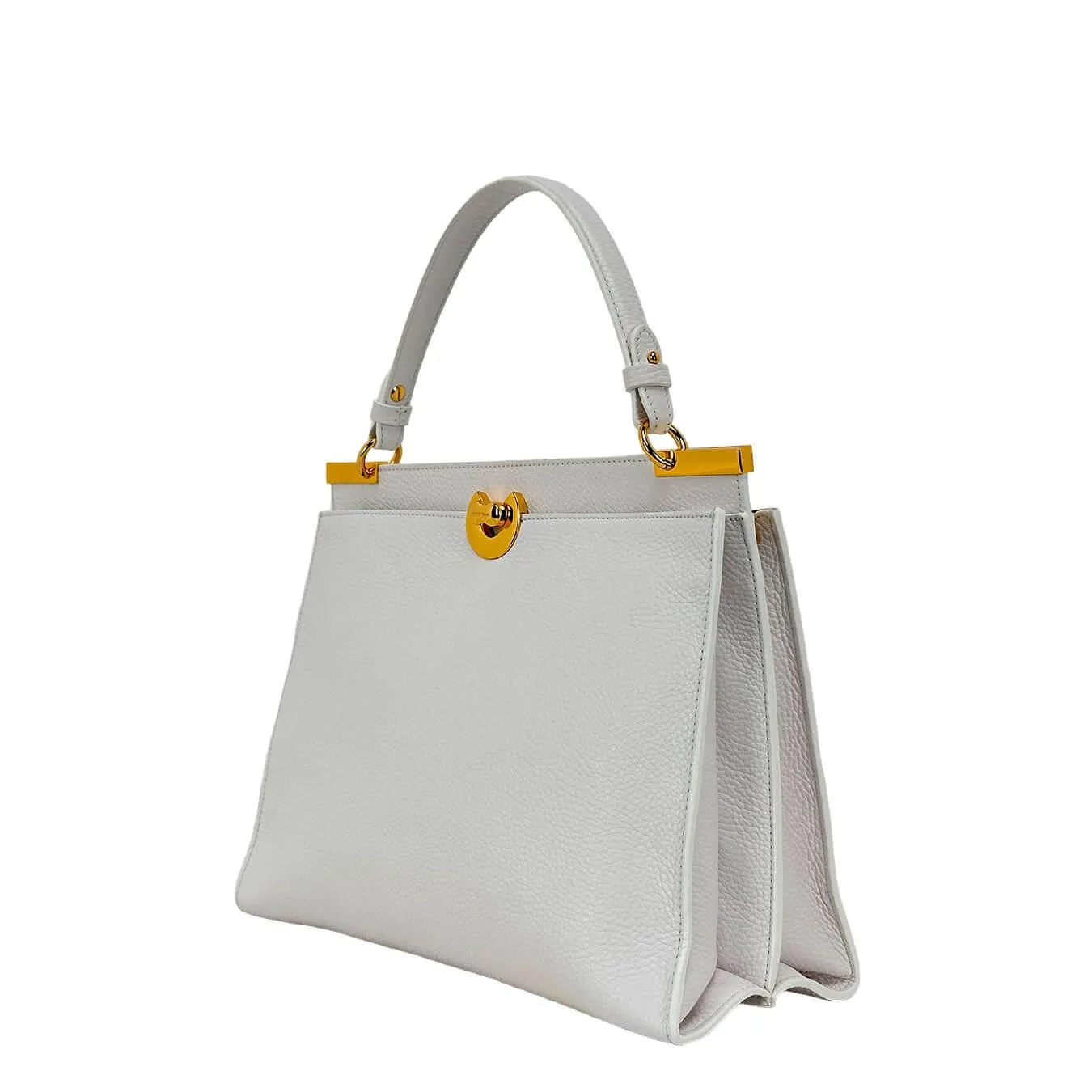 Coccinelle Binxie Borsa Donna, a Mano, Piccola, Tracolla, Pelle, Bianco