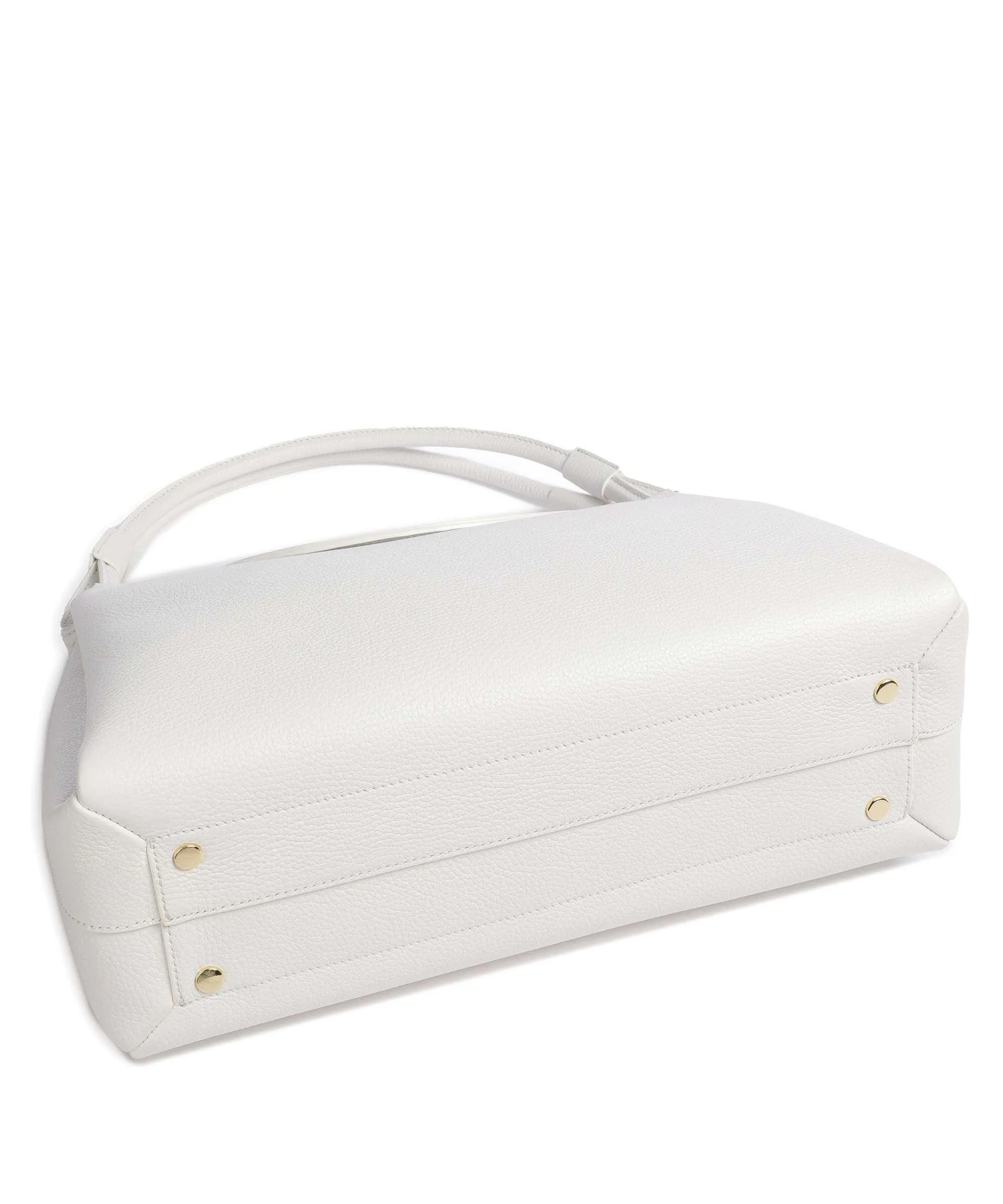  Coccinelle Eclyps Borsa a spalla pelle granulata bianco  