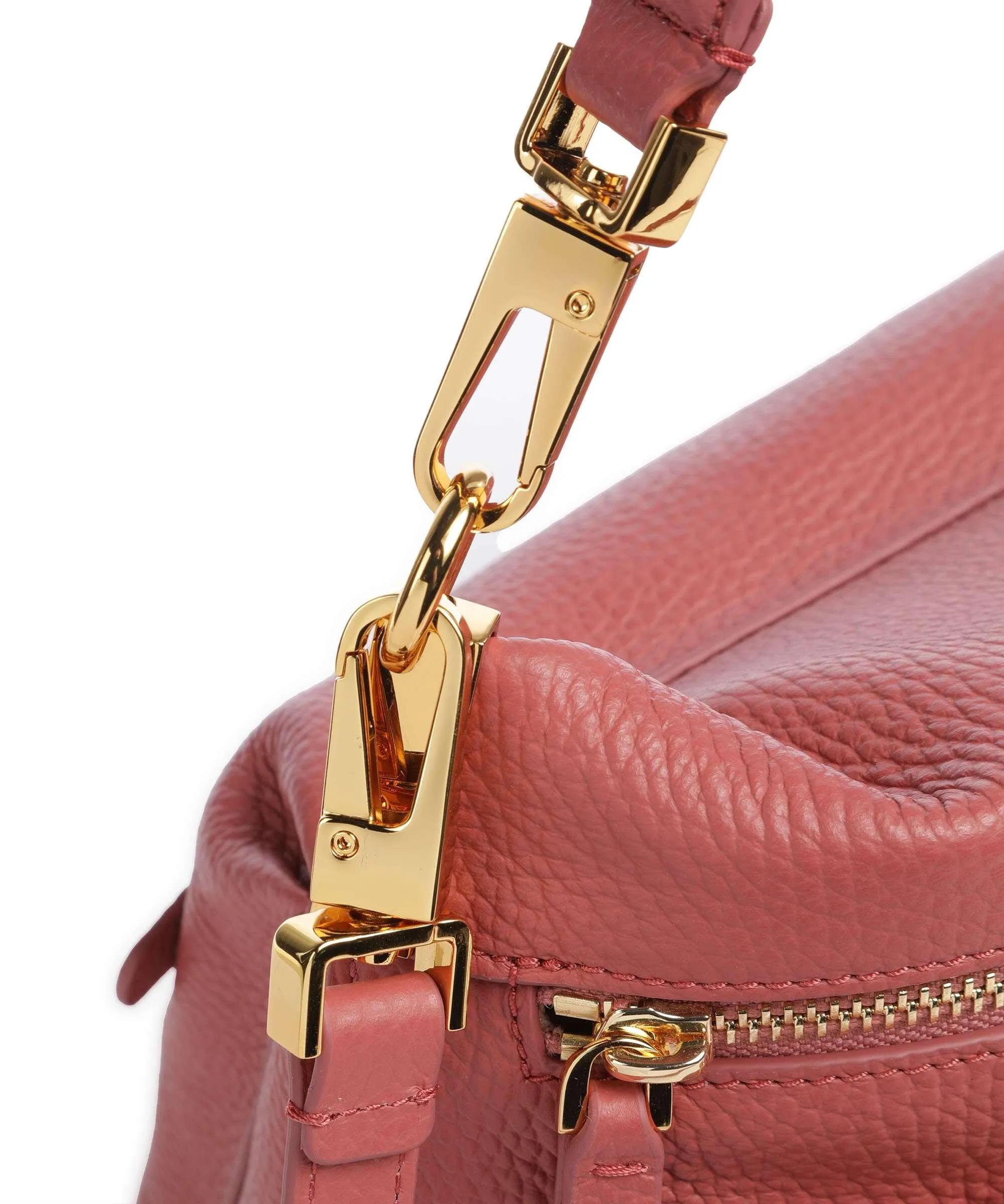  Coccinelle Hyle Borsa hobo pelle di vacchetta grana rosa antico  