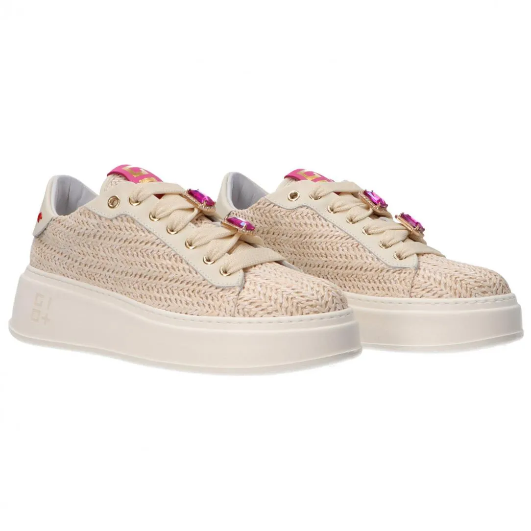 COMBI INTRECCIO RAFIA Beige