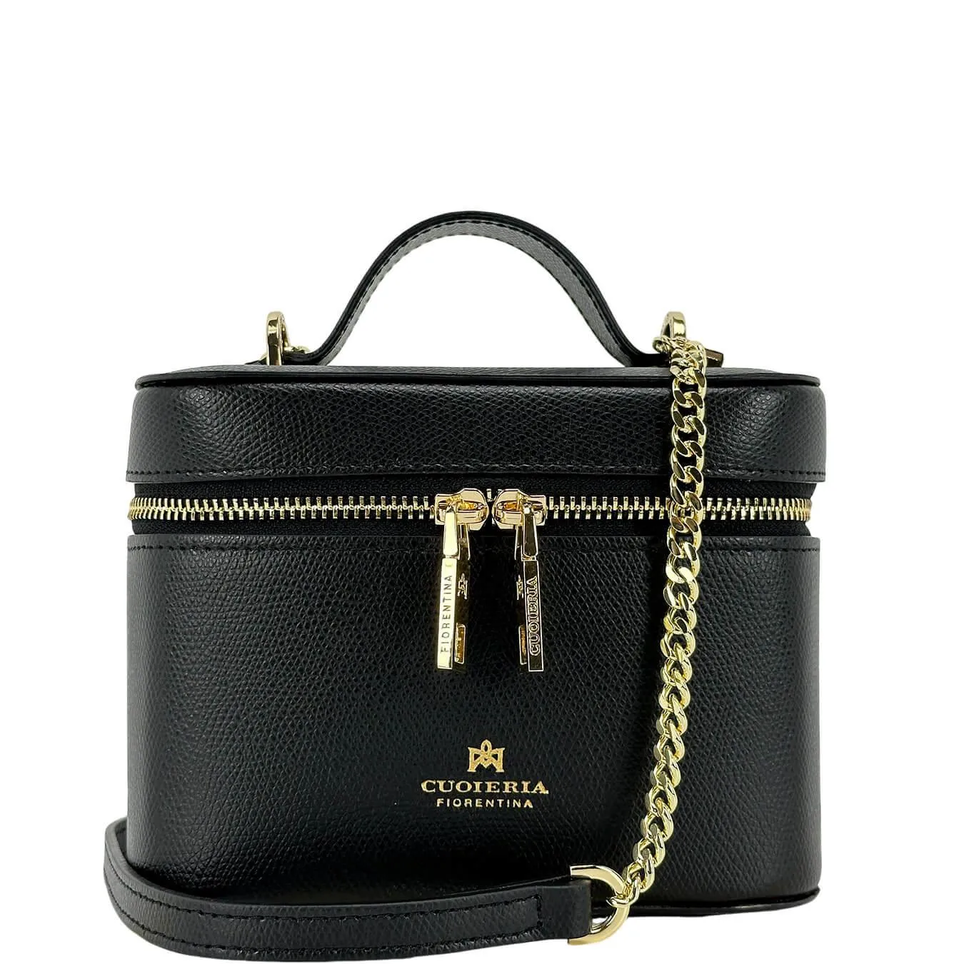 Cuoieria Fiorentina Beauty Borsa Donna, Tracolla, Pelle, Nero