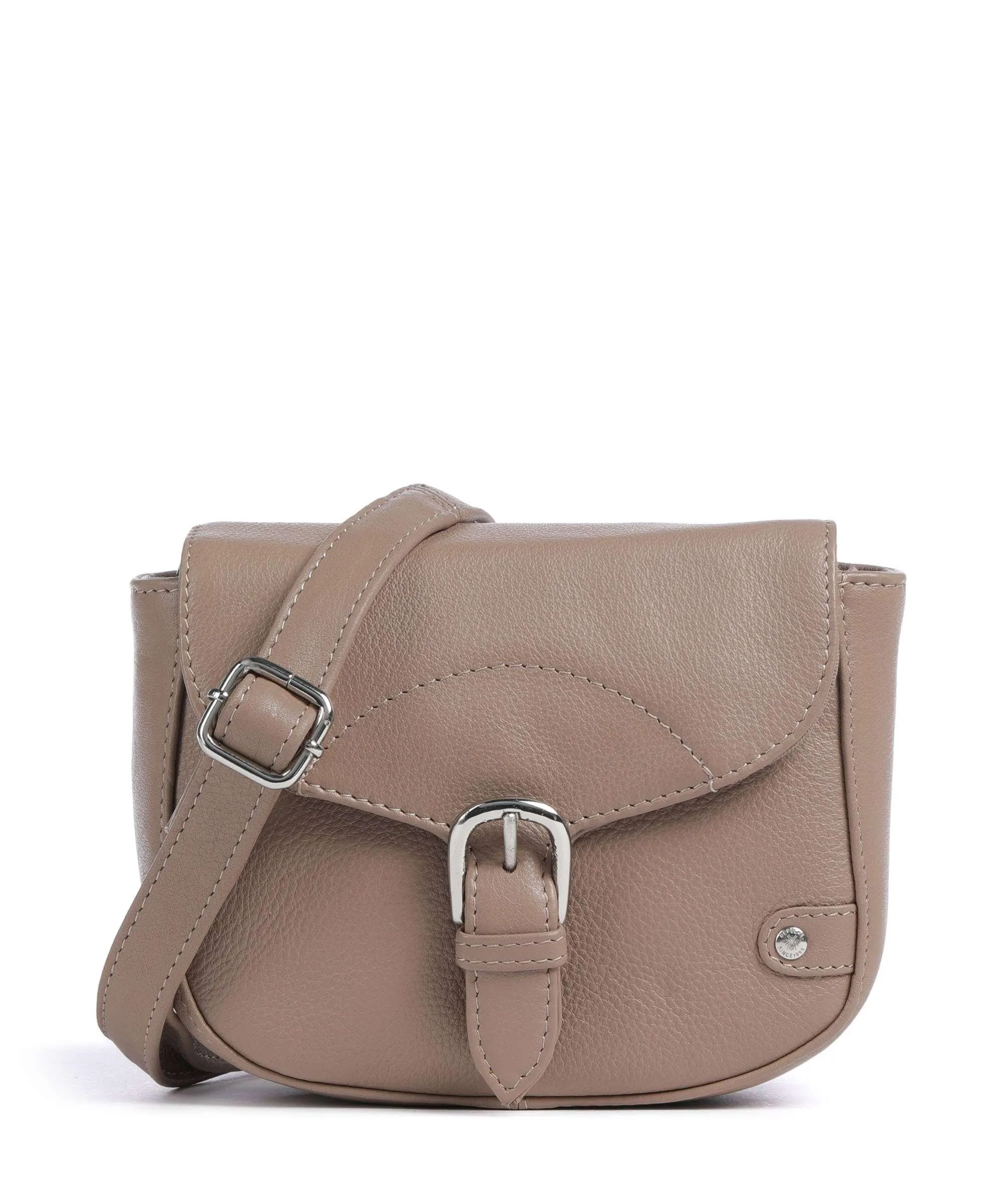  Depeche Fashion Favorites Borsa a tracolla pelle granulata taupe  