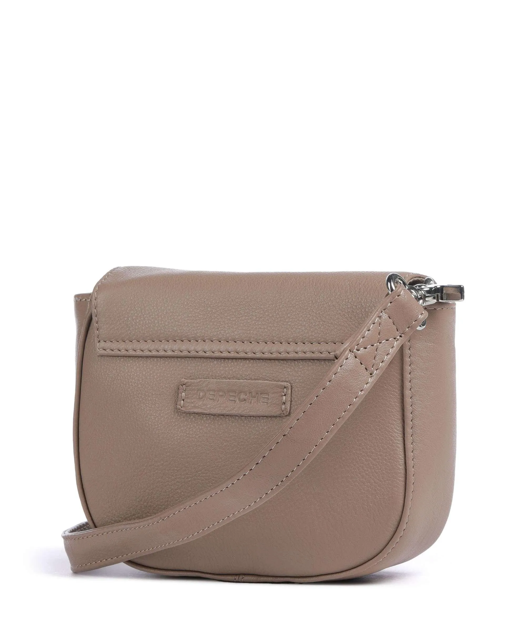  Depeche Fashion Favorites Borsa a tracolla pelle granulata taupe  