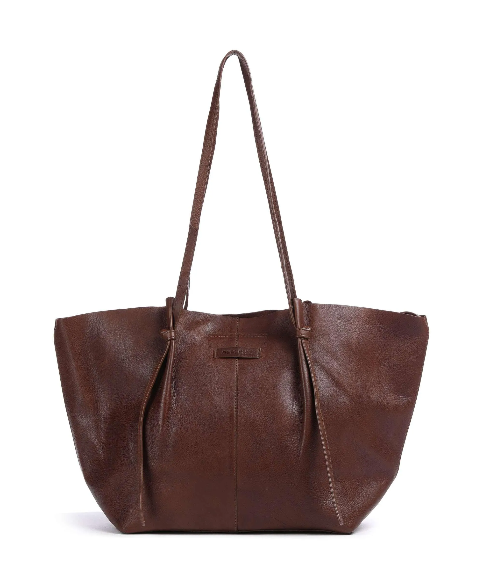  Depeche Nordic Simplicity Borsa shopper pelle granulata marrone  