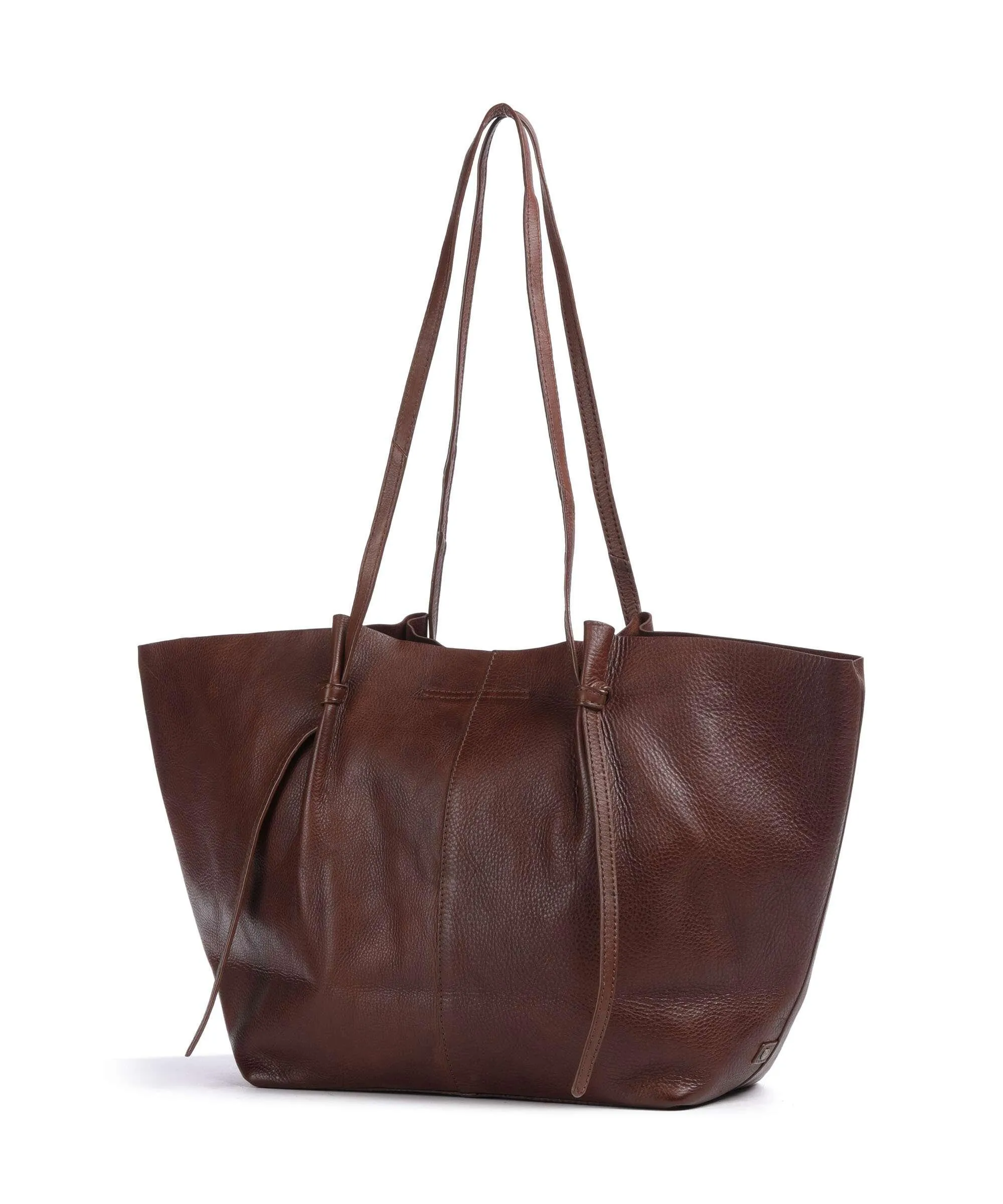  Depeche Nordic Simplicity Borsa shopper pelle granulata marrone  