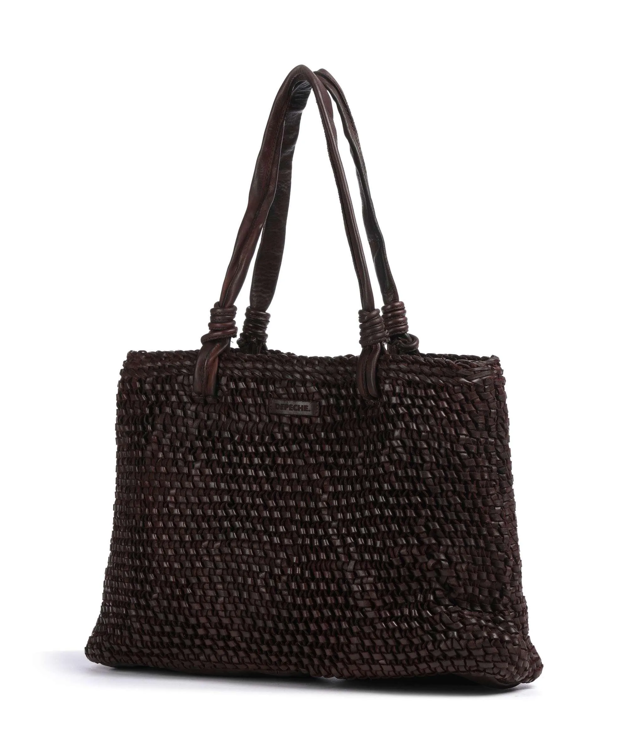  Depeche Wonder Wave Borsa shopper pelle marrone scuro  