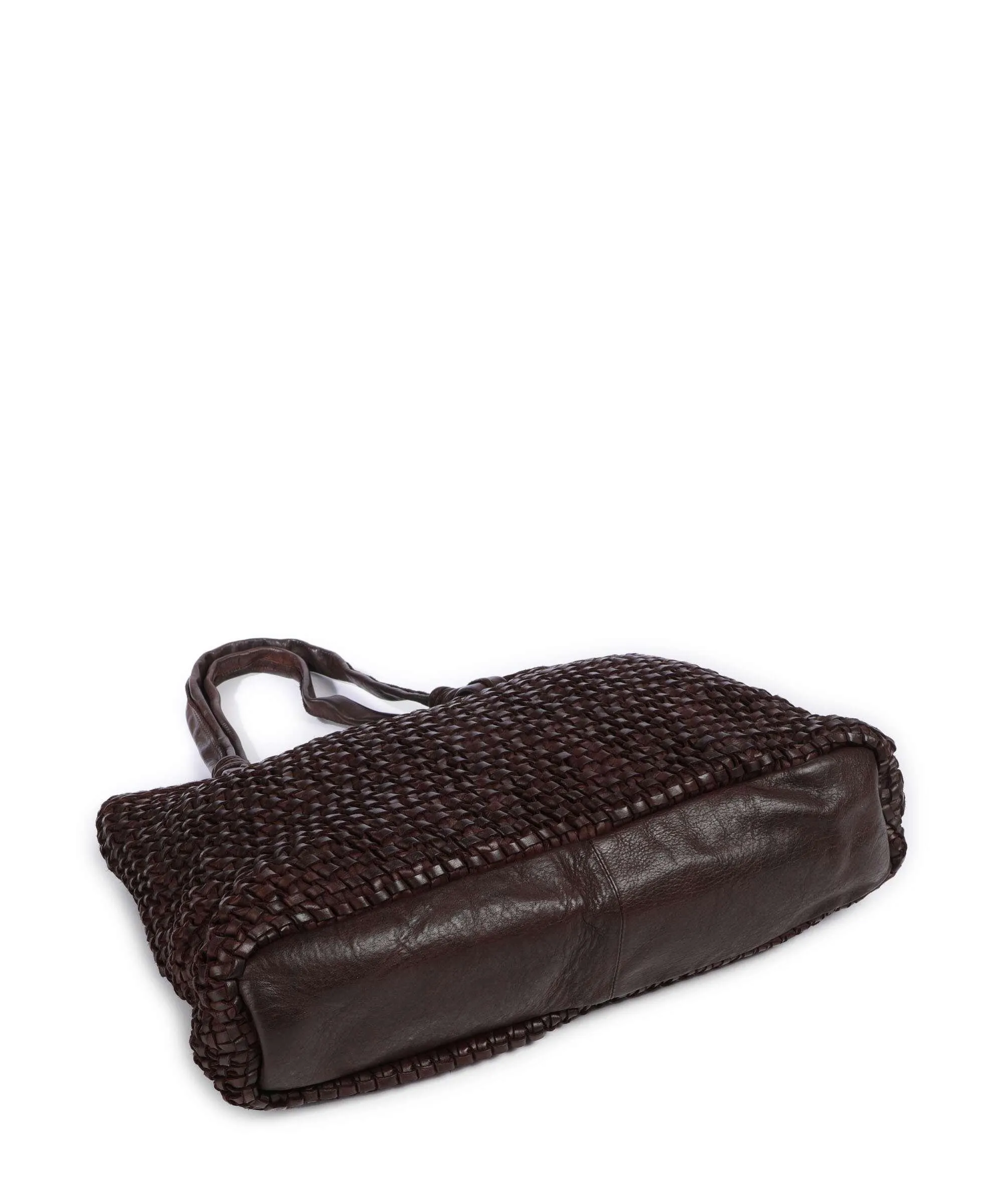  Depeche Wonder Wave Borsa shopper pelle marrone scuro  