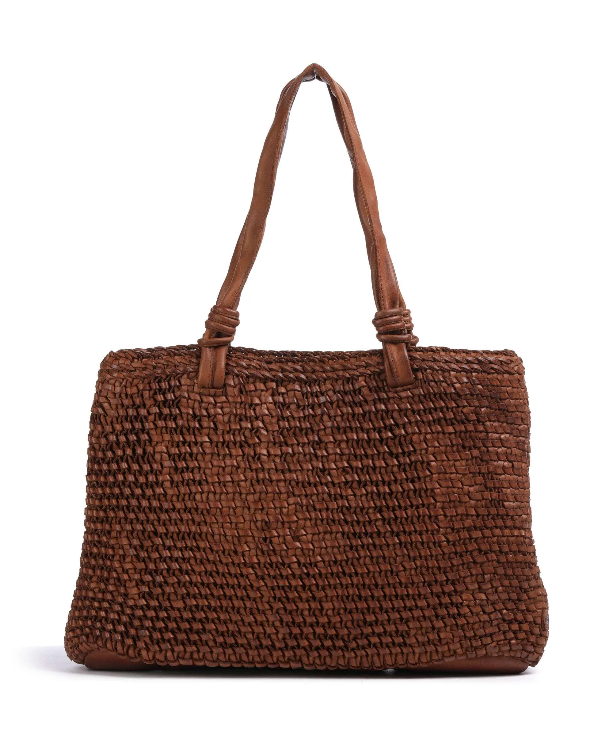  Depeche Wonder Wave Borsa shopper pelle tan  