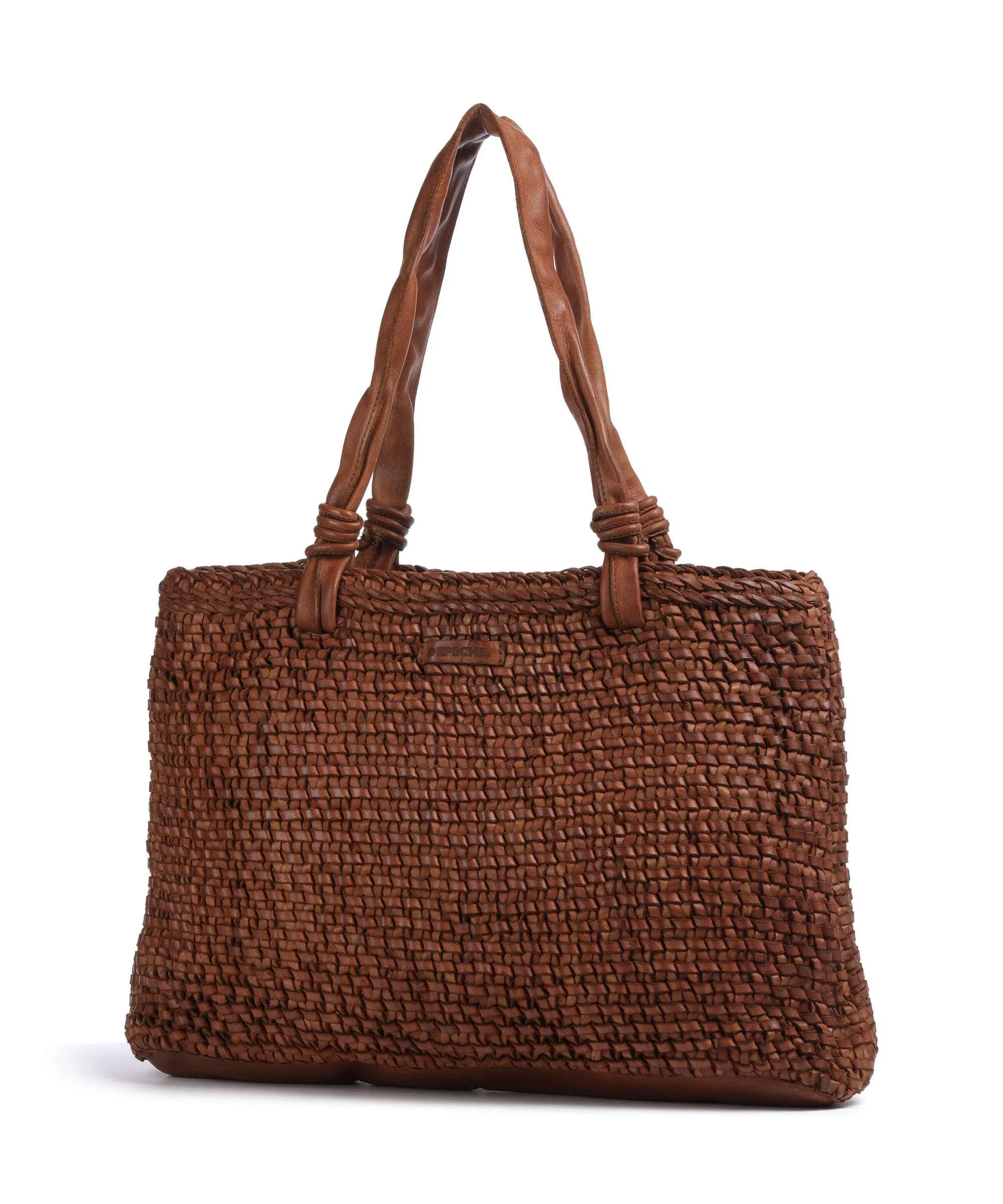  Depeche Wonder Wave Borsa shopper pelle tan  