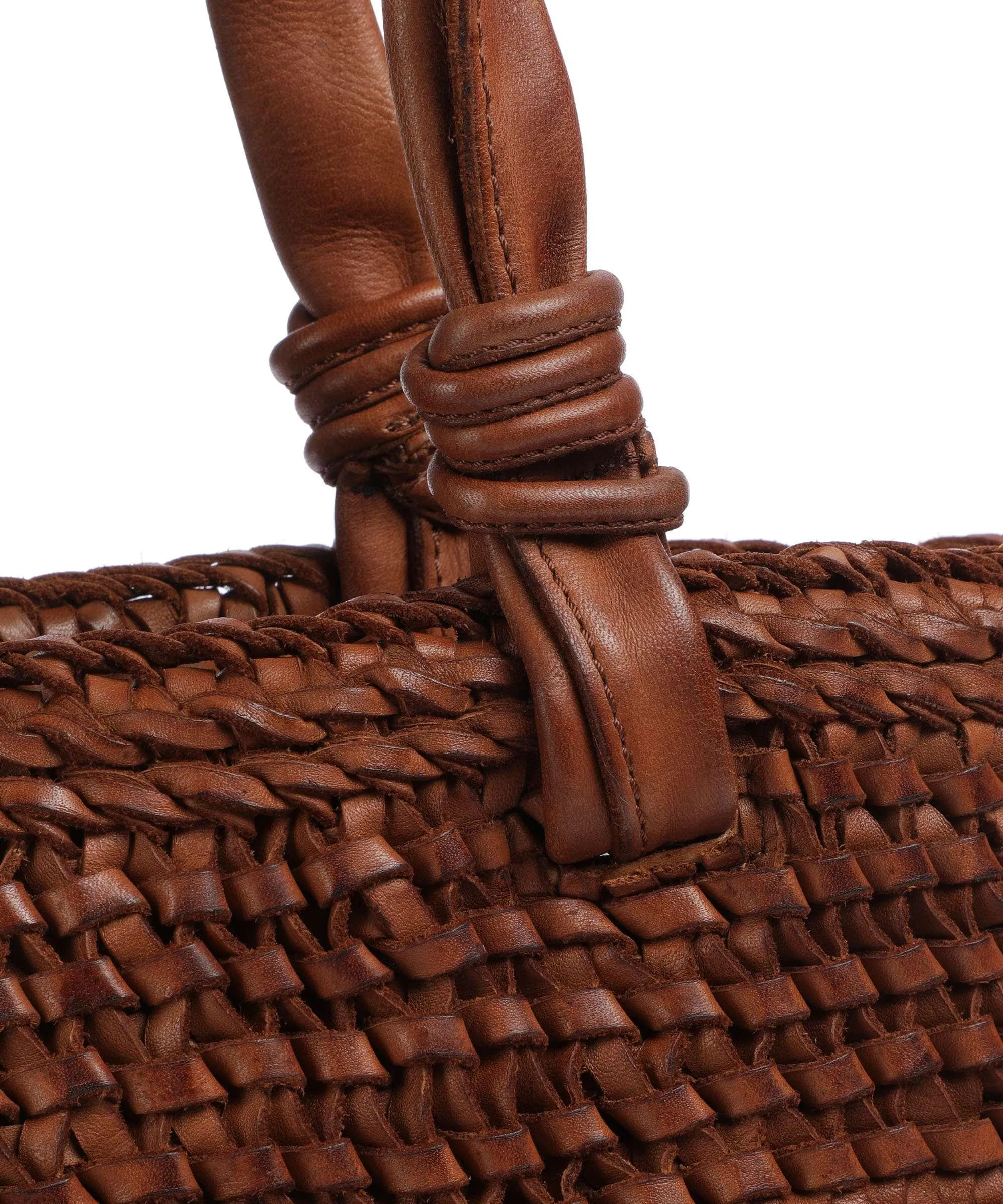  Depeche Wonder Wave Borsa shopper pelle tan  
