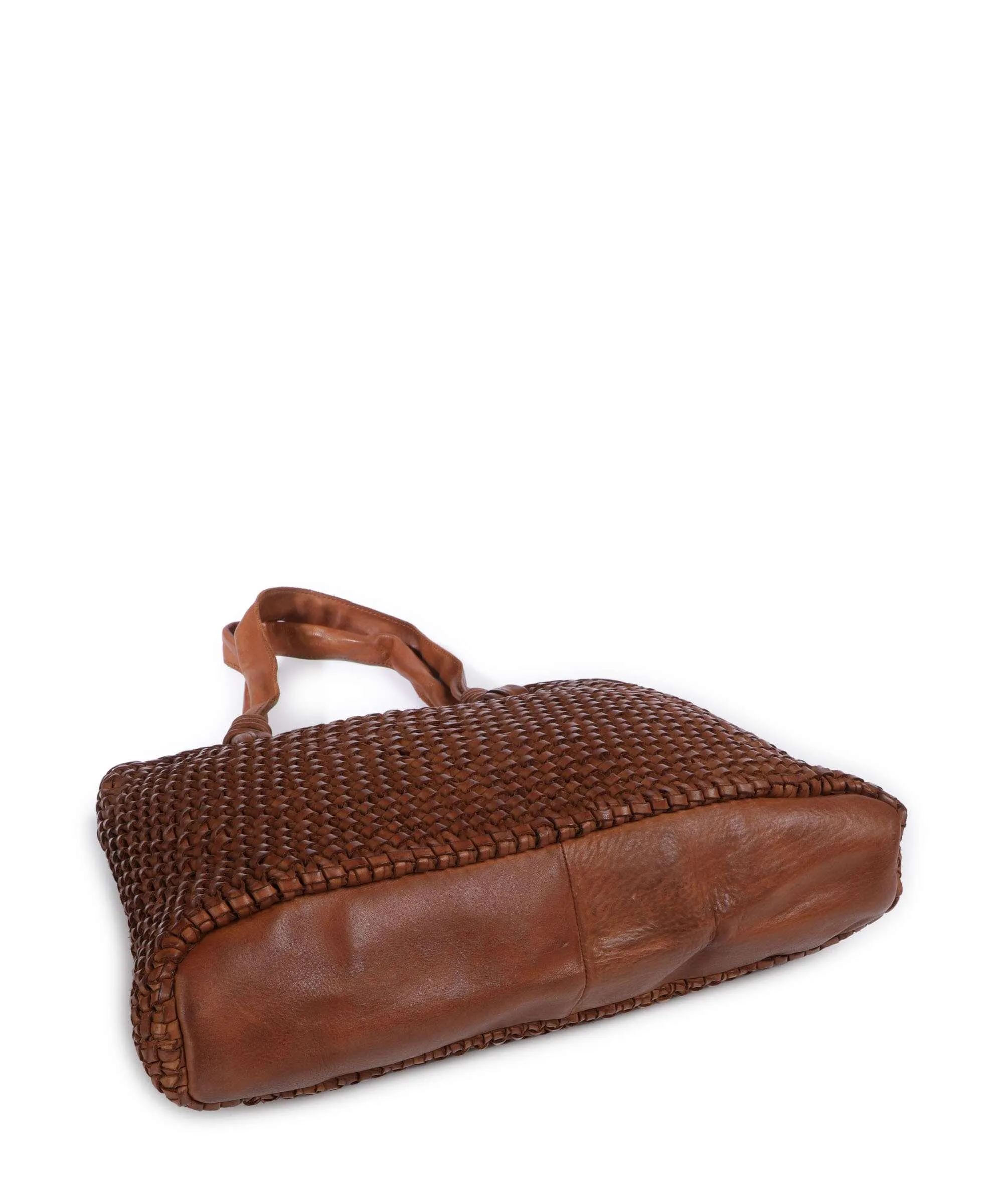  Depeche Wonder Wave Borsa shopper pelle tan  