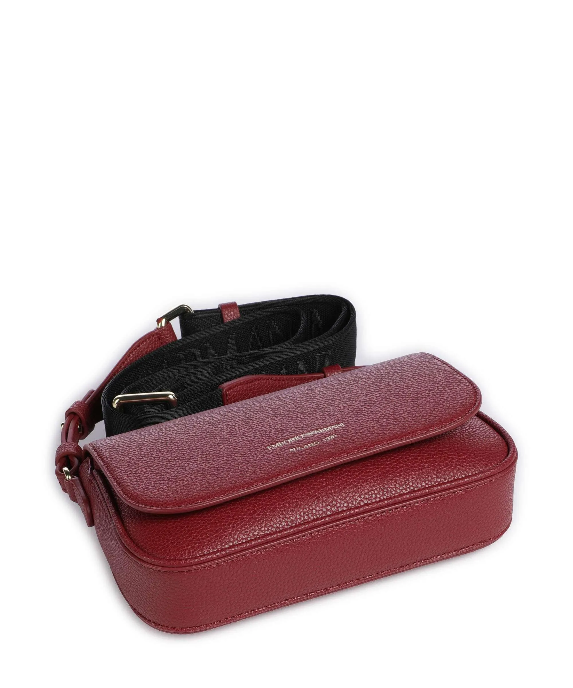  Emporio Armani Lilly Borsa a tracolla pelle sintetica rosso scuro  