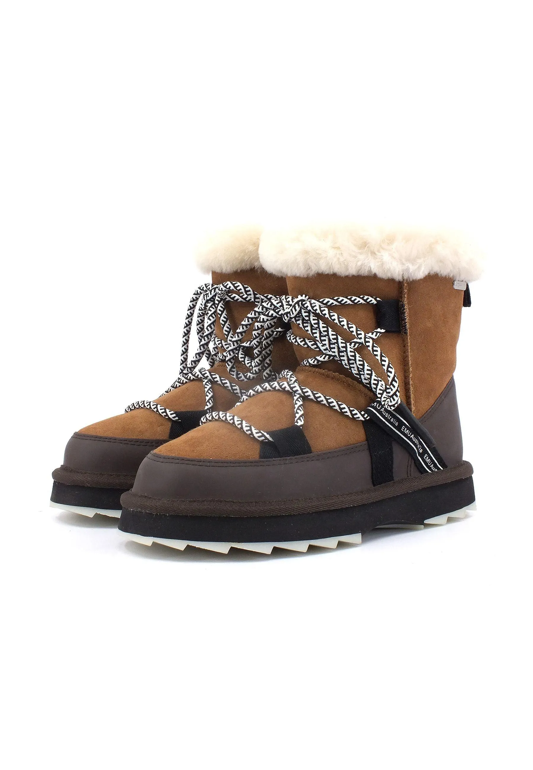 EMU Blurred Stivaletto Pelo Donna Chestnut W12641